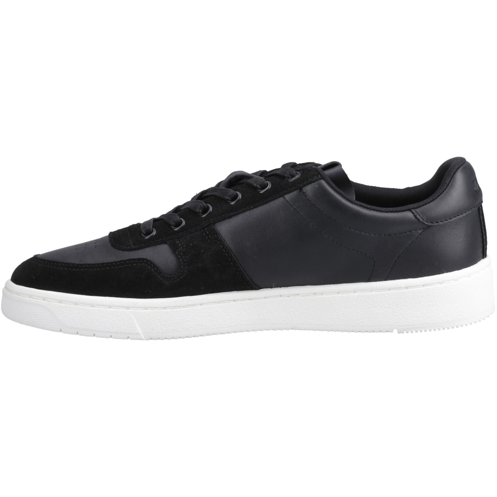 TOMS TRVL Lite Court Leder Herren Schwarze Sneakers