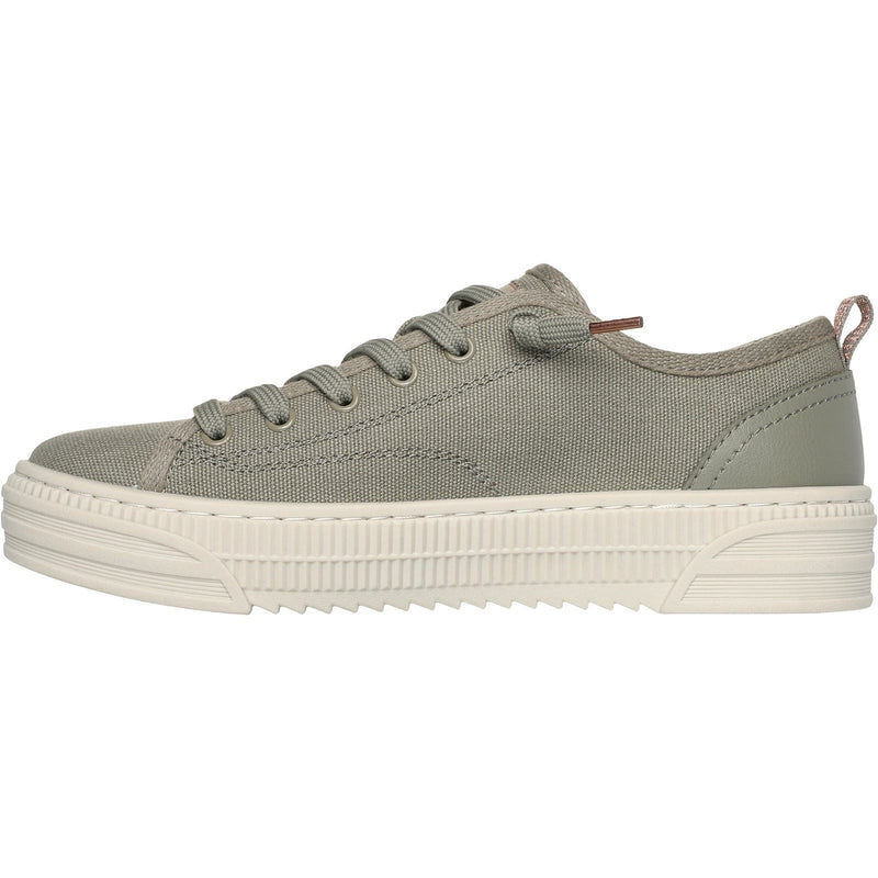 Skechers BOBS Copa Textile Damen Olivgrüne Sneakers