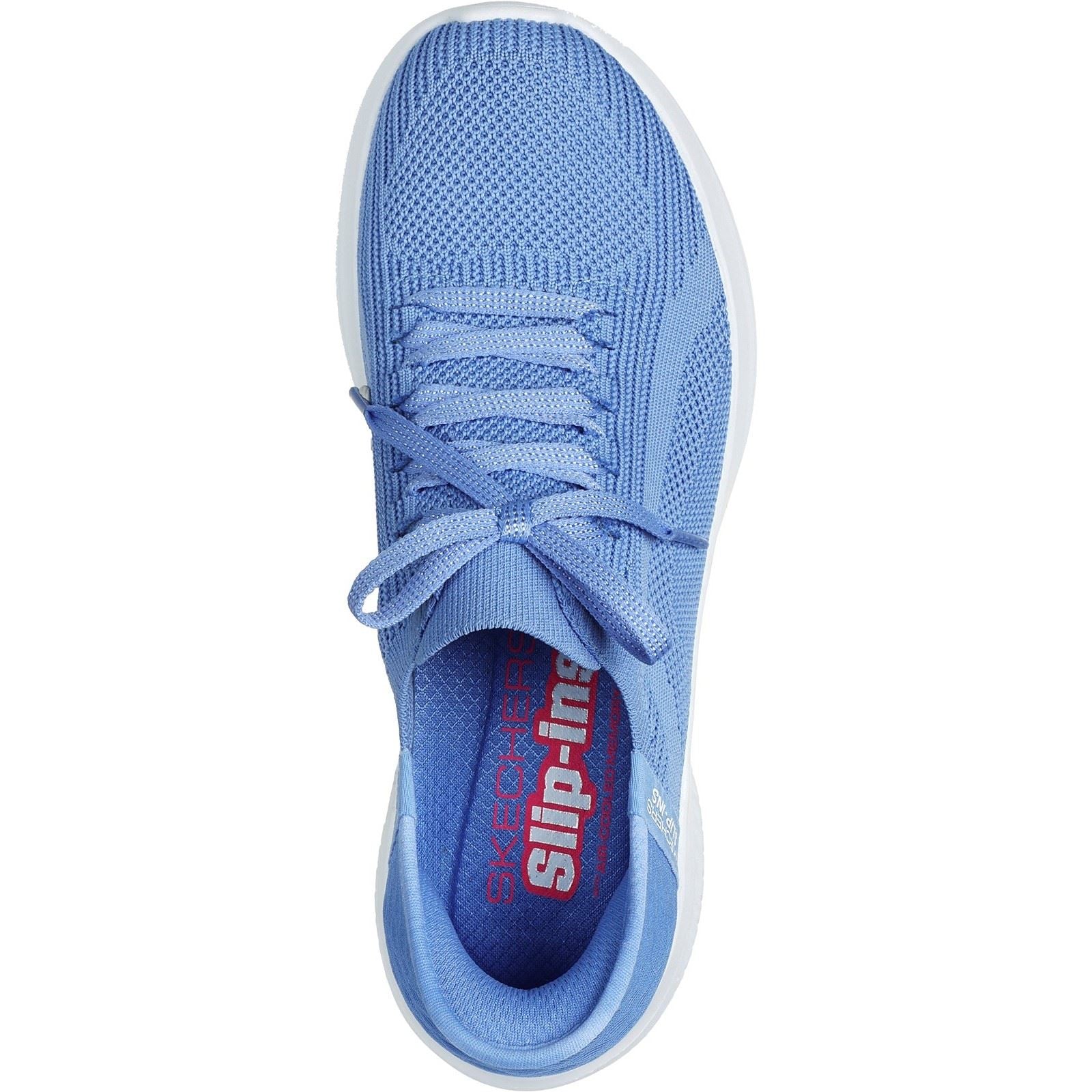 Skechers Ultra Flex 3.0 Brilliant Path Textile Damensneaker In Perlgrau