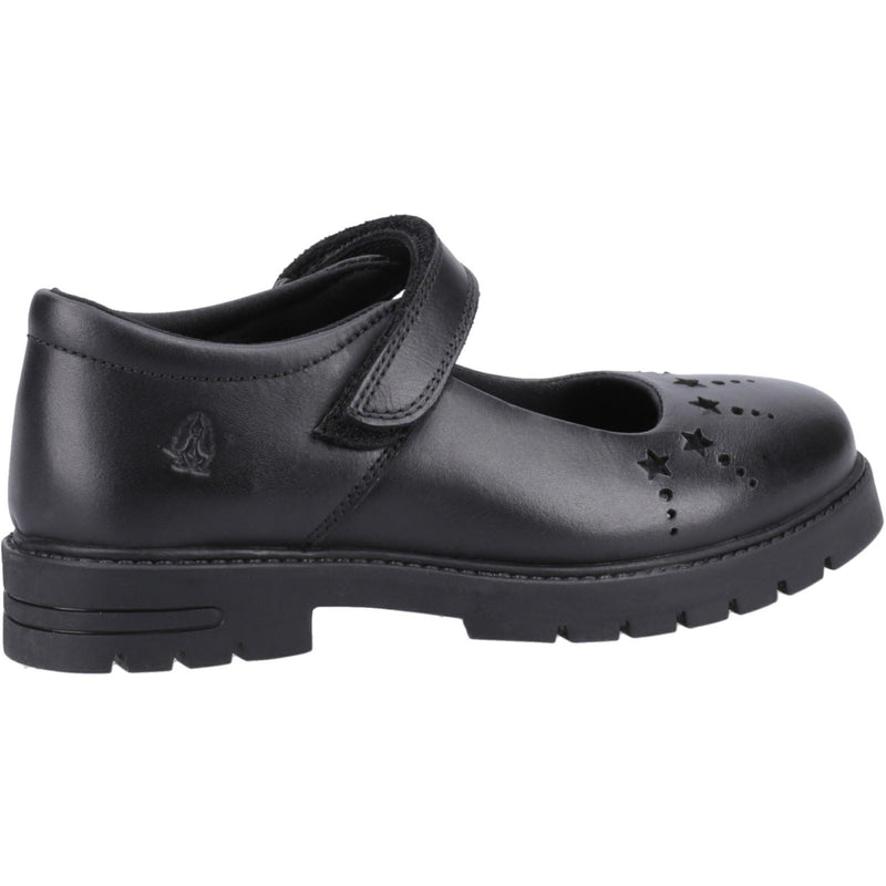 Hush Puppies Sabrina Junior Mädchenschuhe Aus Schwarzem Leder