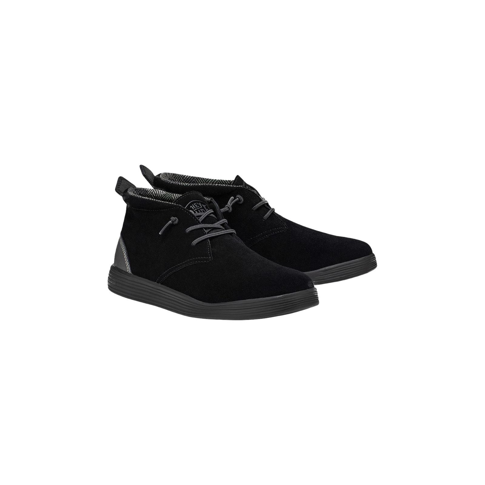 HEYDUDE Jo Wildleder Herren Jet Black Stiefel