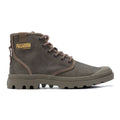 Palladium Pampa Hi Wax Leinwand Braune Stiefel