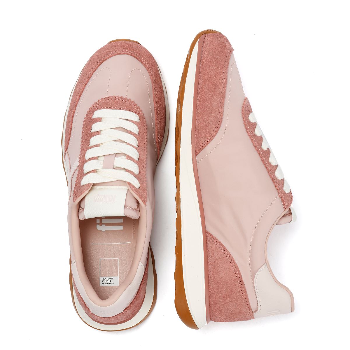 FitFlop X Pantone Retro-Q Wildleder Damen Pink Sneakers