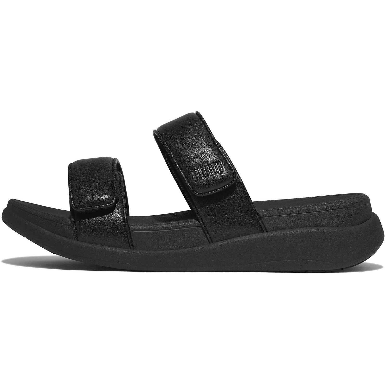 Fitflop F-Mode Go Polyurethan Damenschuhe Ganz Schwarz Sandalen