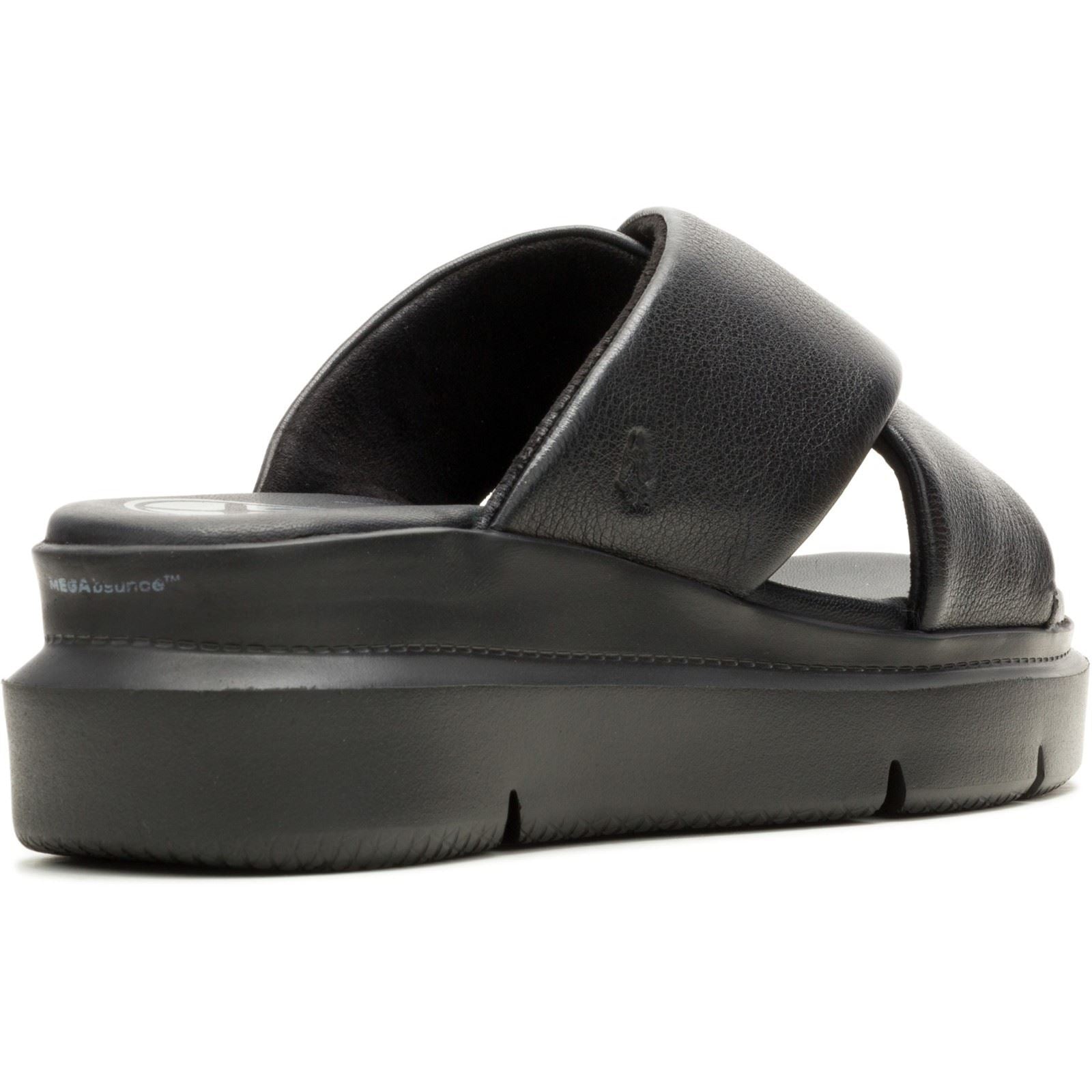 Hush Puppies Uplift Damen Sandalen Aus Schwarzem Leder