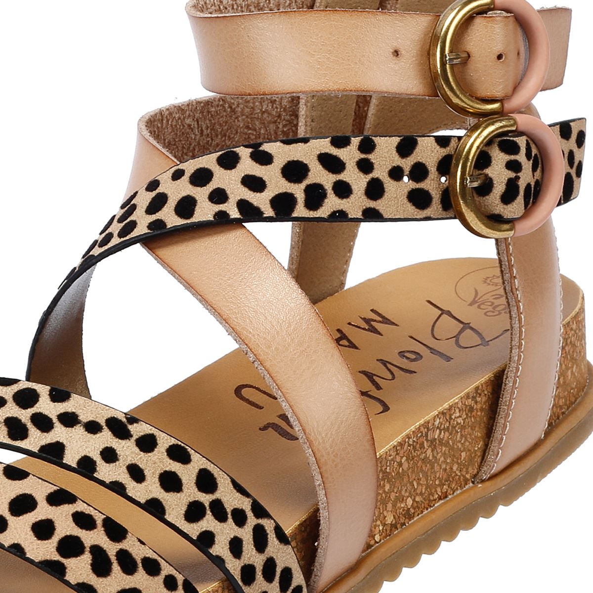 Blowfish Malibu Fandie Damen Sand-/Leoparden-Sandalen
