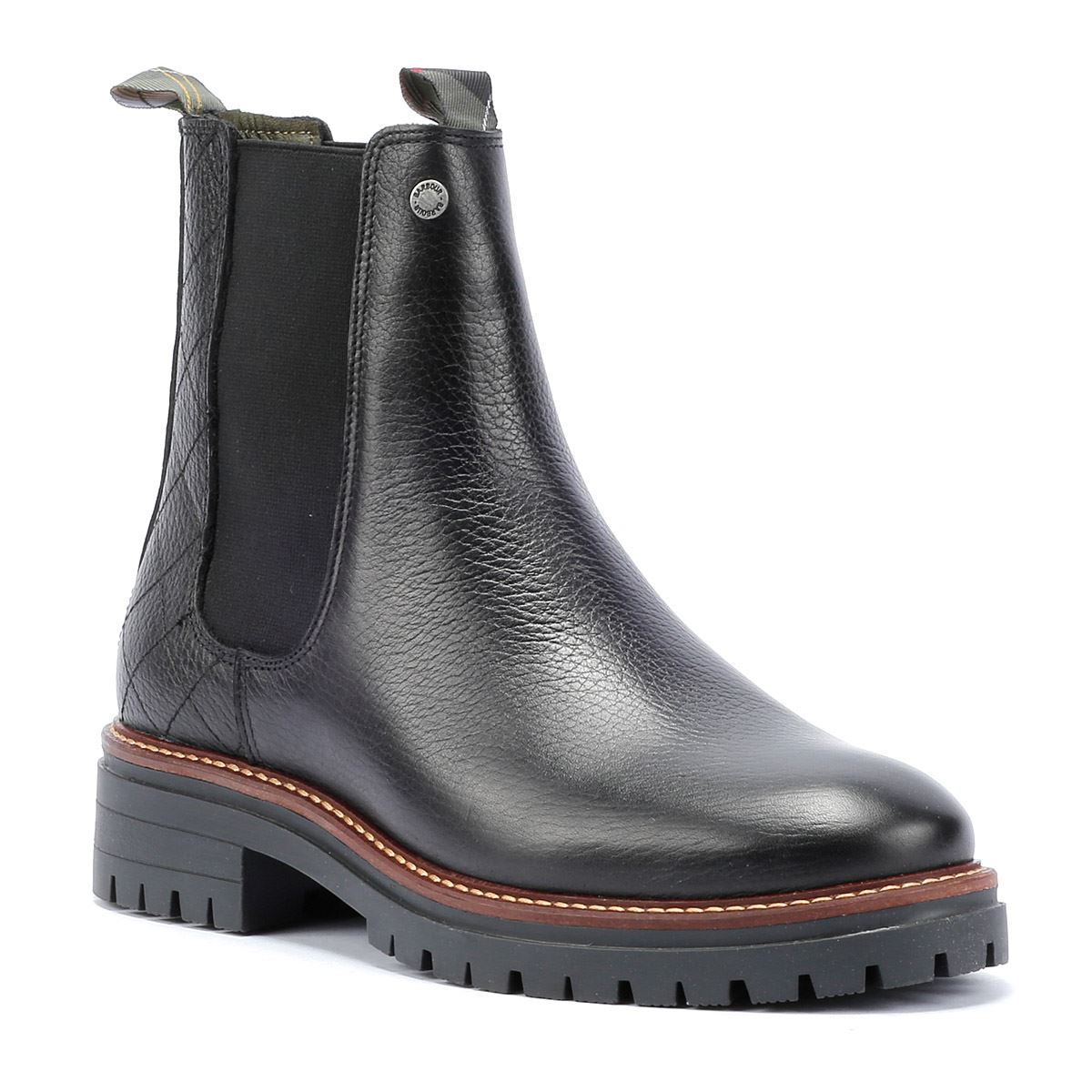 Barbour Evie Leder Damen Schwarze Farbe Stiefel