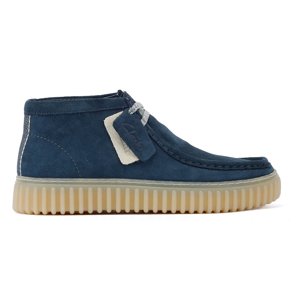 Clarks Main Torhill Hi Wildleder Herren Stiefel In Blau