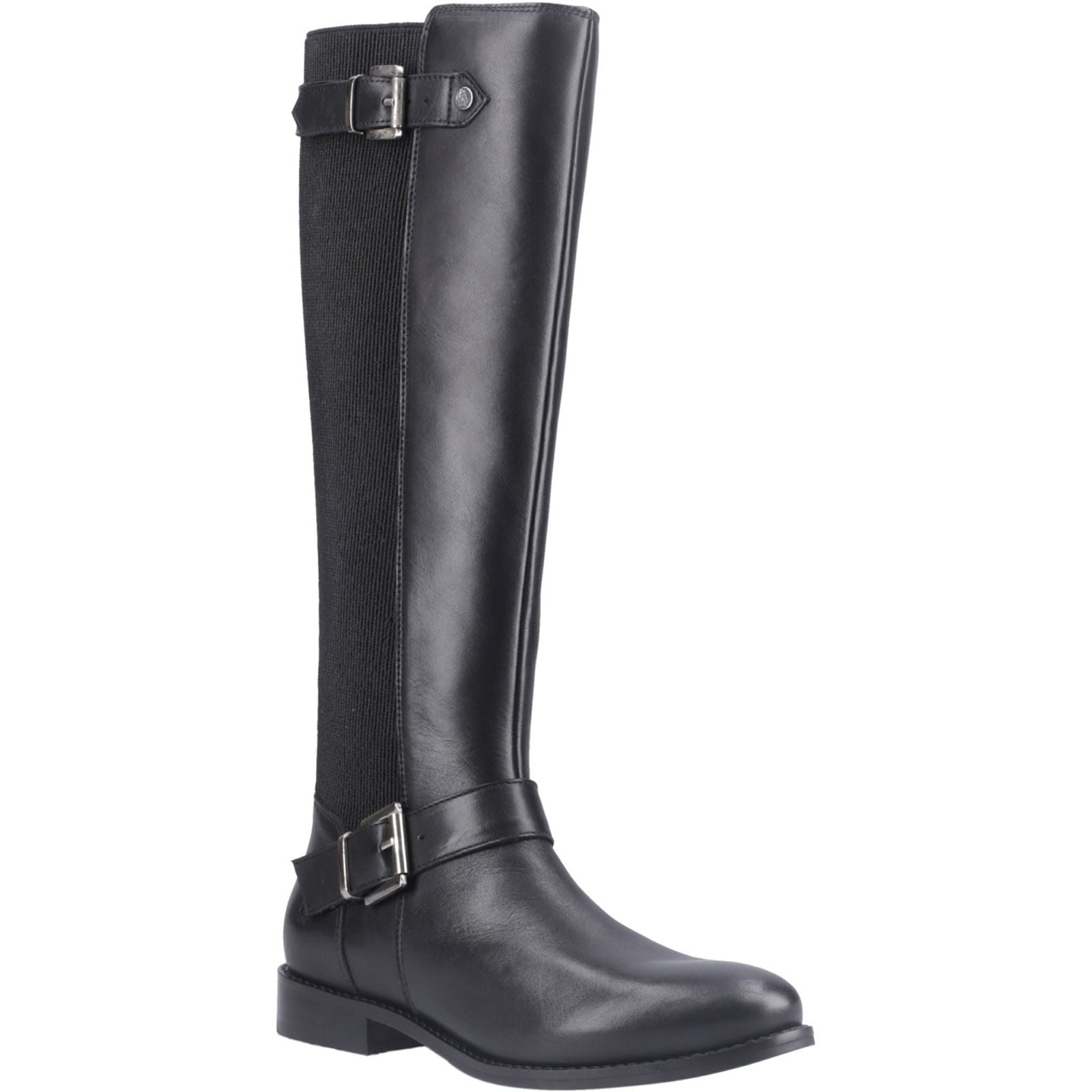 Hush Puppies Daphne Damen Schwarze Farbe Lederstiefel