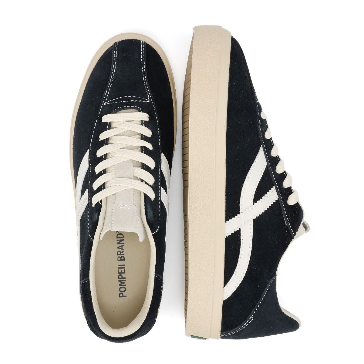 Pompeii Dart Herren Sneaker Aus Schwarzem Wildleder