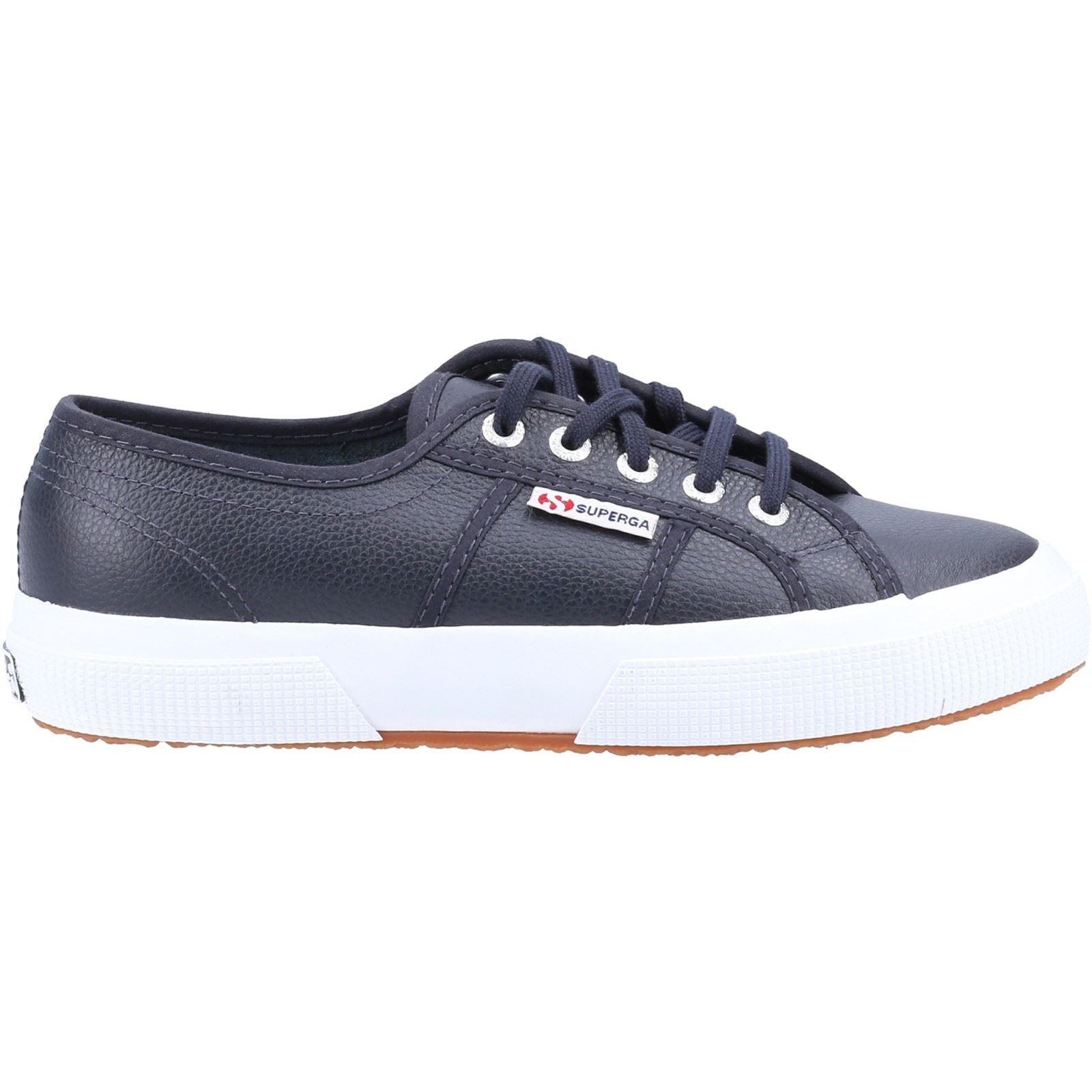 Superga 2750 Leder Damen Sneaker In Marineblau