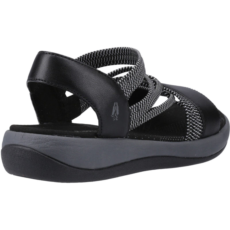 Hush Puppies Susanna Damen Sandalen Aus Schwarzem Leder