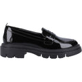 Hush Puppies Reece Damen-Schwarze Farbe-Lederloafer