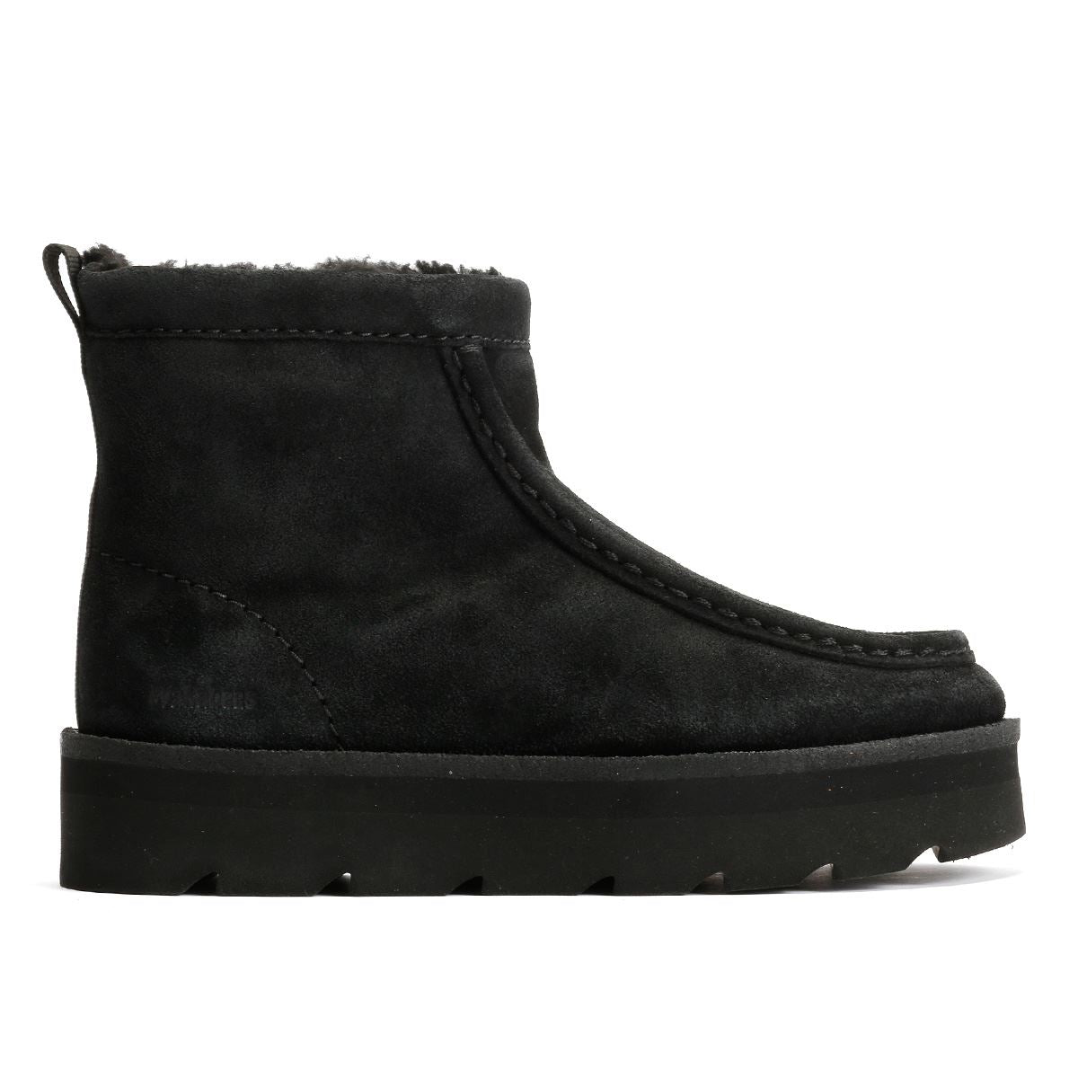 Clarks Originals Meare Rooey Wildlederschwarze Damenstiefel
