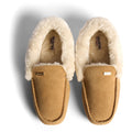 Hunter Womens Moccasin Sherpa Wildleder Damen Keks Hausschuhe