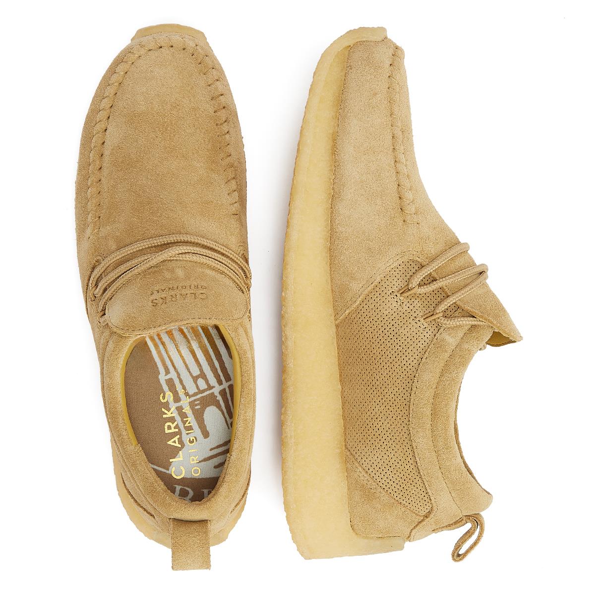 Clarks Originals Maycliffe Wildleder Dunkelsand Herren Schnürschuhe In Braun