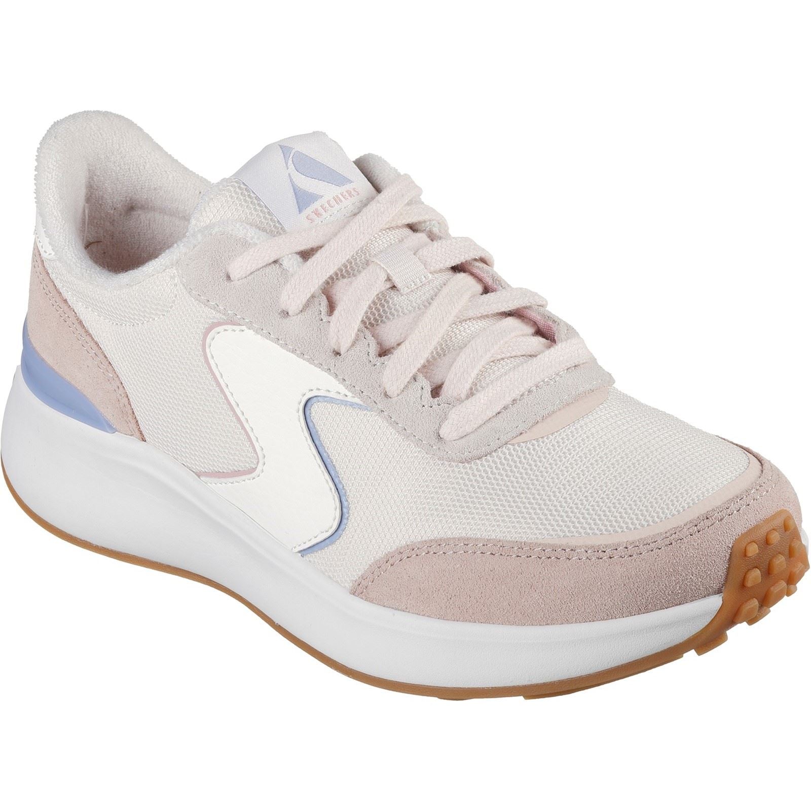 Skechers BLVD Retro Runner Damen Sneaker Aus Hellem Rosa/Lila-Leder