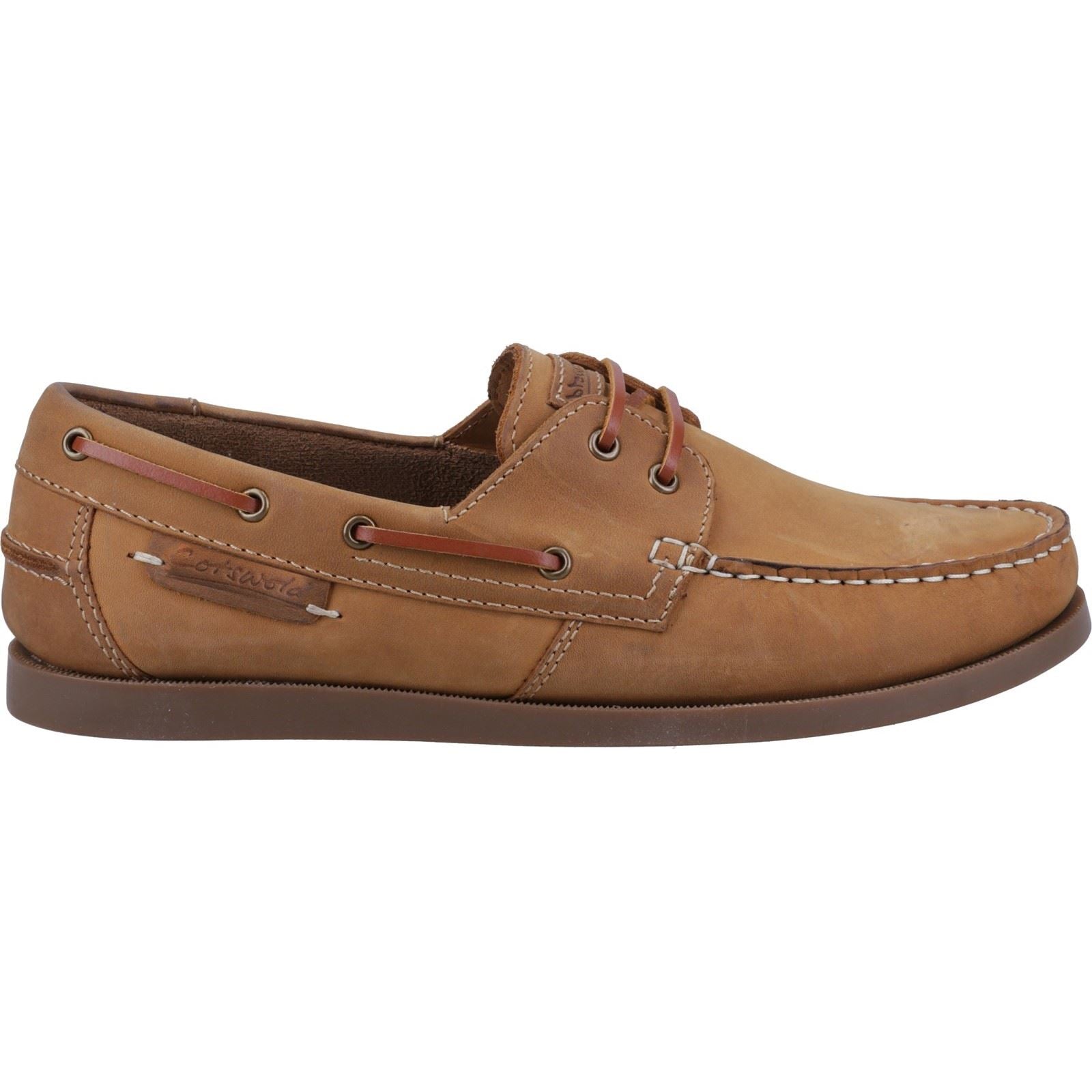 Cotswold Bartrim Leder Herren Camel Bootsschuhe