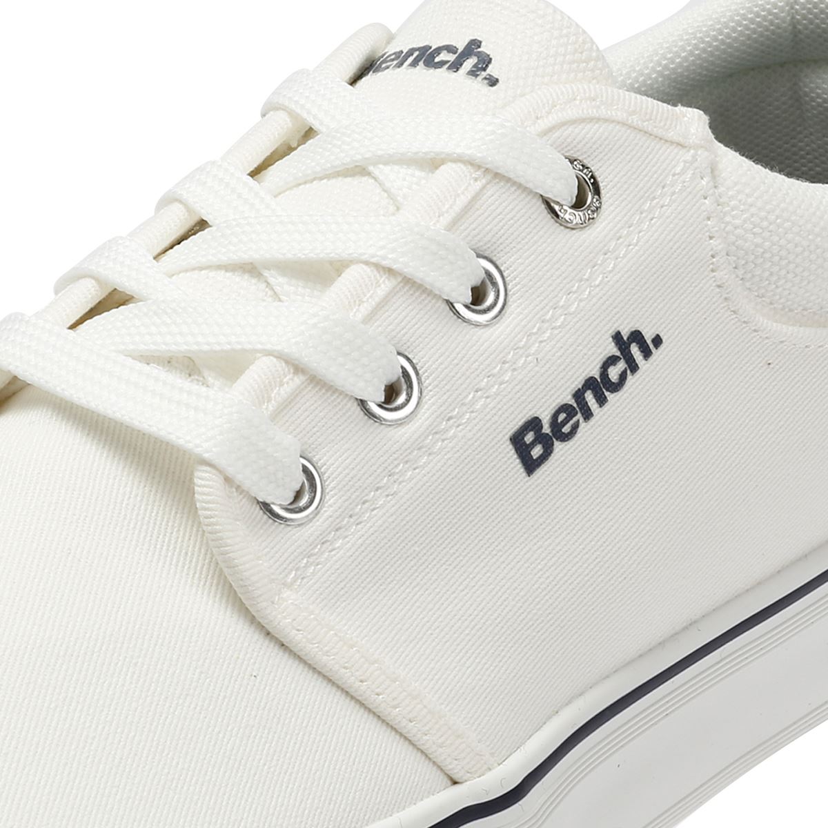 Bench Donnie Leinen Herren Weiße Sneakers
