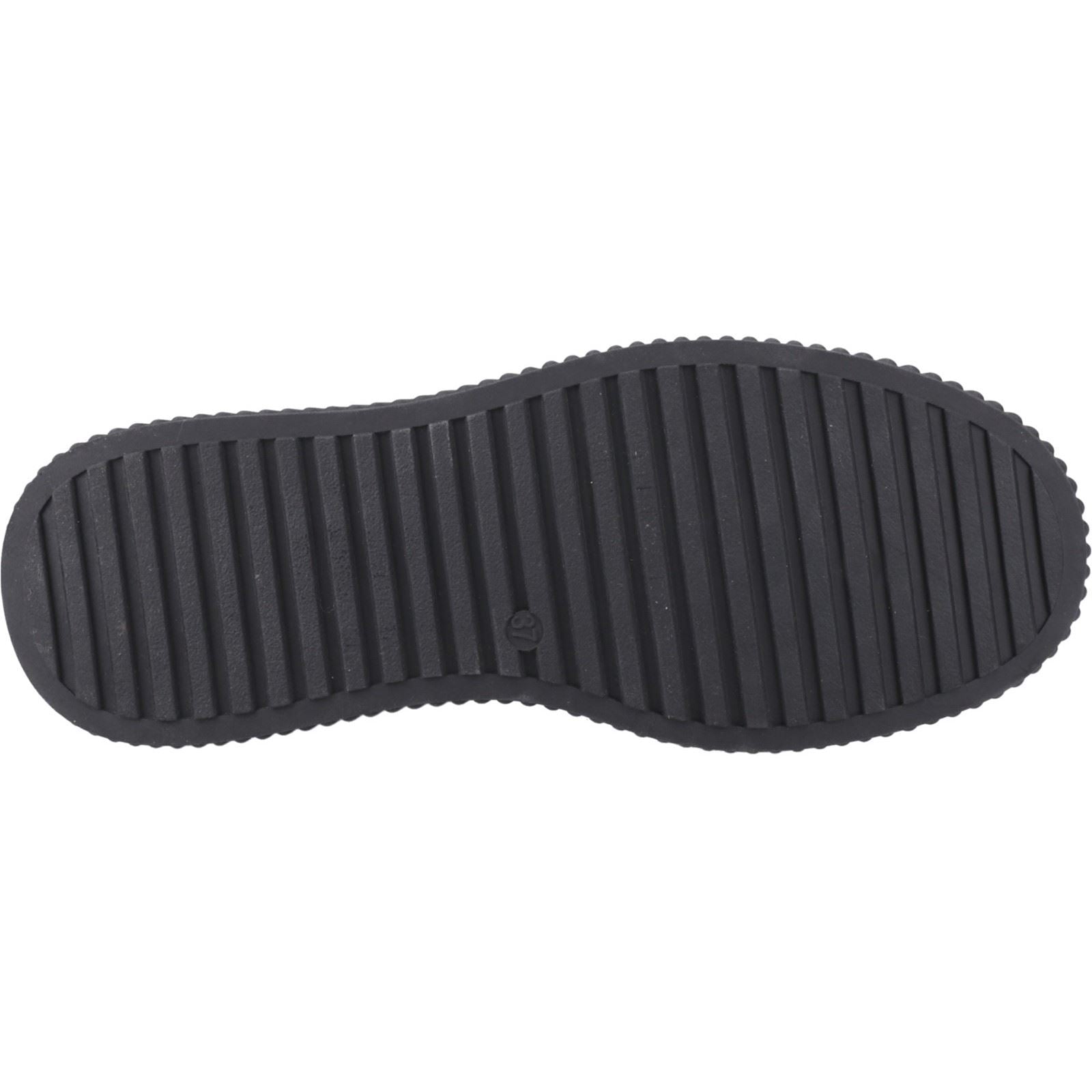 Hush Puppies Harlow Damen Sneaker aus schwarzem Leder