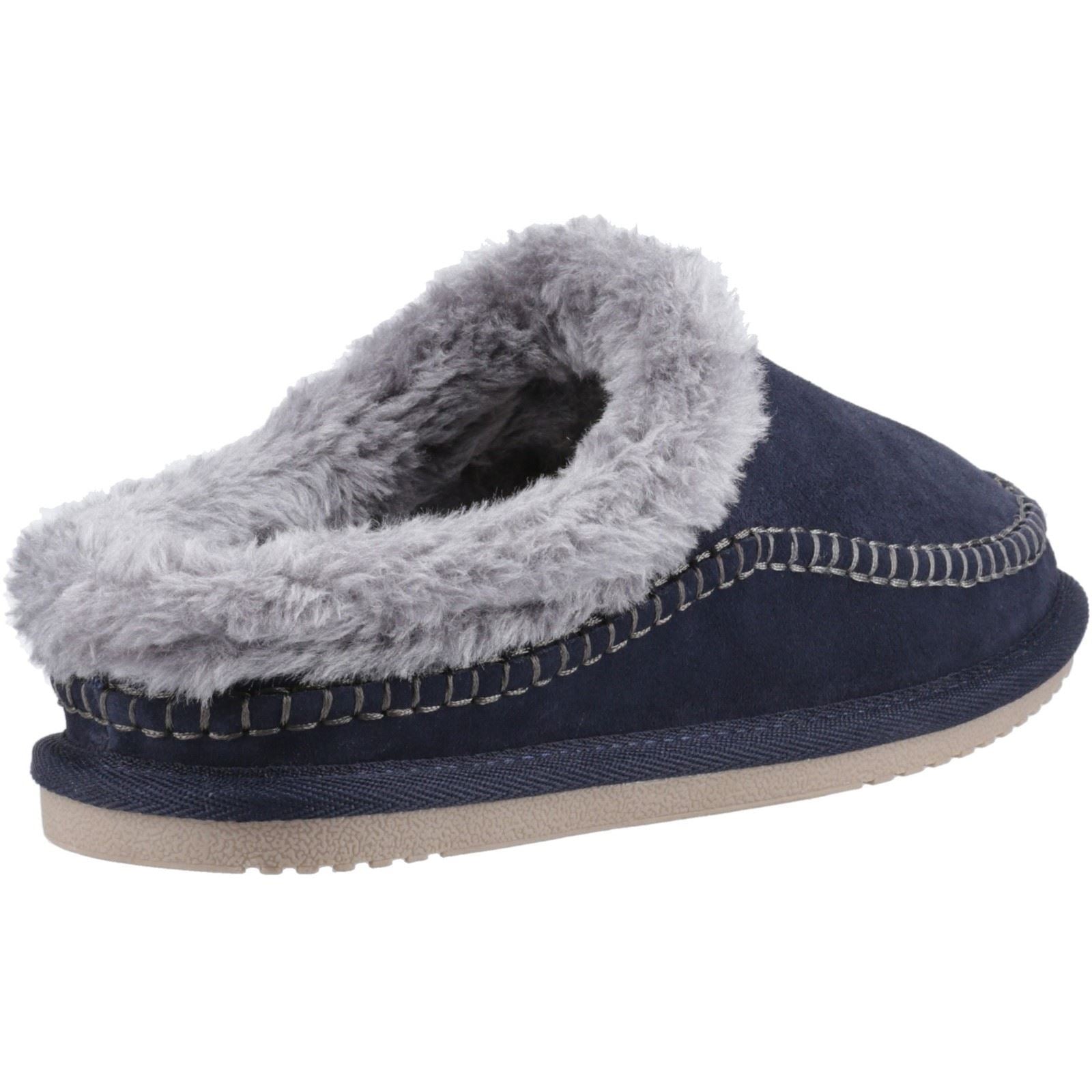 Hush Puppies Atticus Herrenhausschuhe aus Wildleder in Marineblau