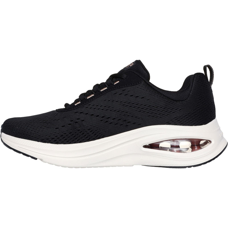 Skechers Skech-Air Meta Neutral Air Synthetik Damen Sneaker Schwarz/Roségold
