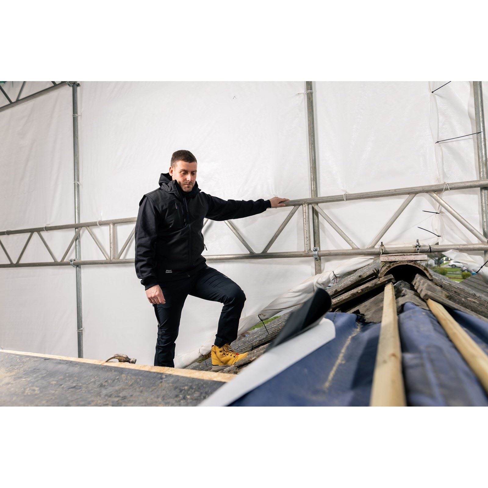 Hard Yakka Toughmaxx Herren Schwarze Westen