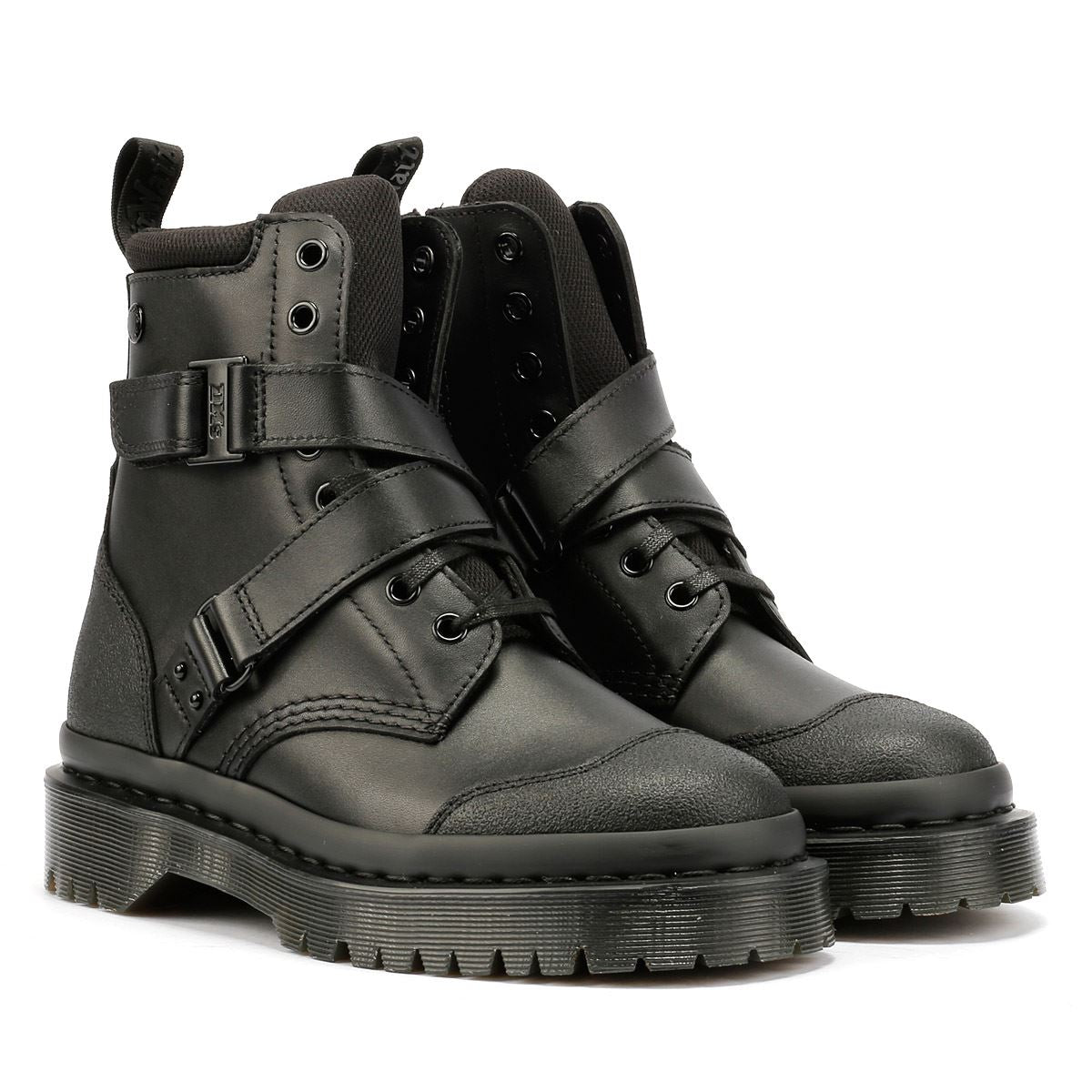Dr. Martens 1460 Bex Tech Damen Schwarze Farbe Lederstiefel