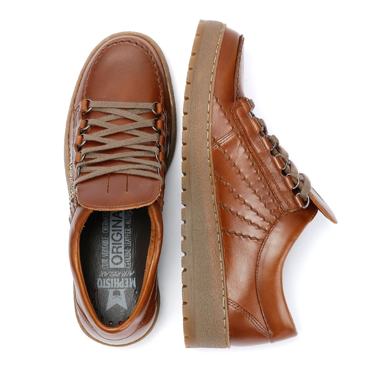 Mephisto Rainbow Heritage 4778 Herren Leder Braune Schnürschuhe