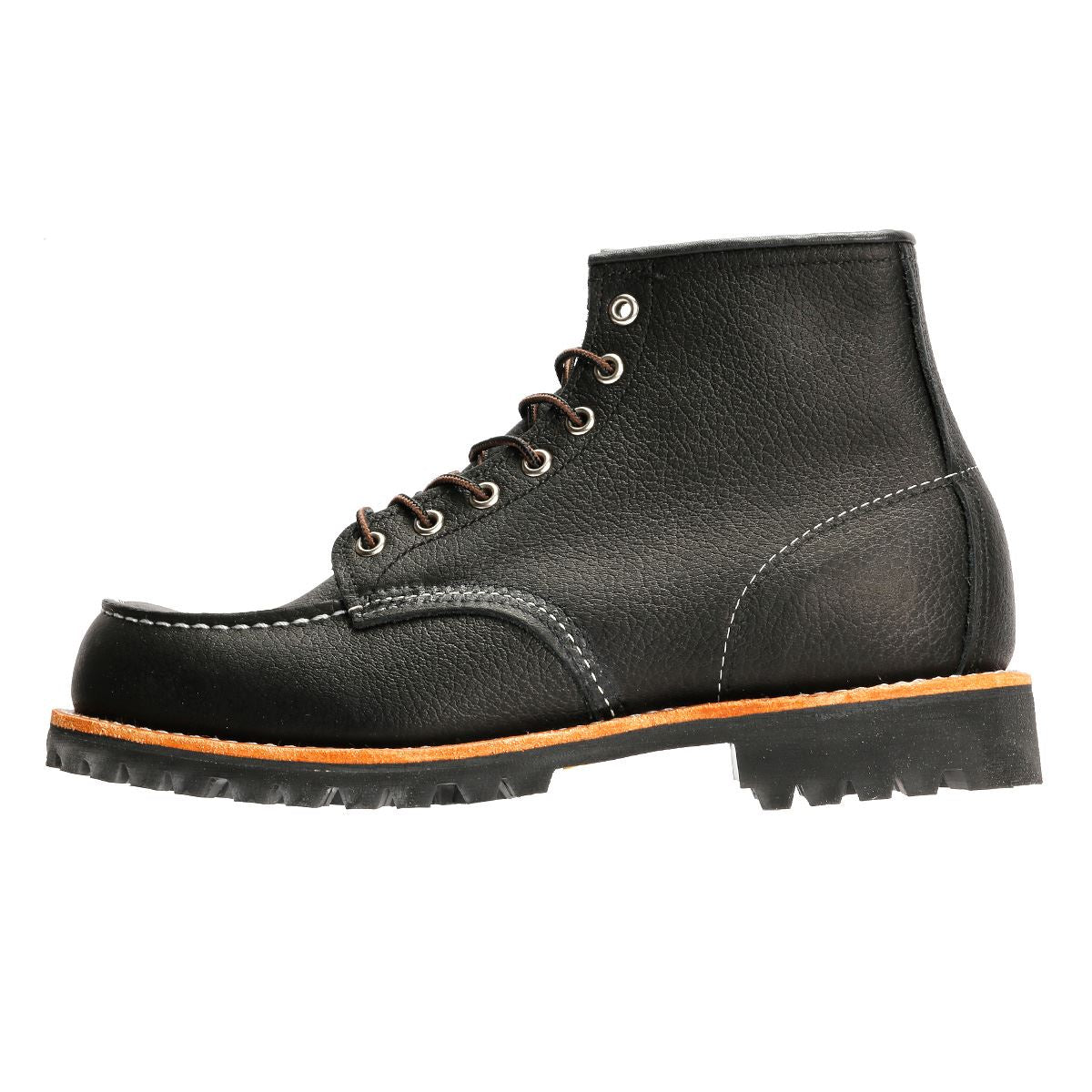 Red Wing 2949 Roughneck 6" Moc Toe Leder Herren Schwarze Stiefel