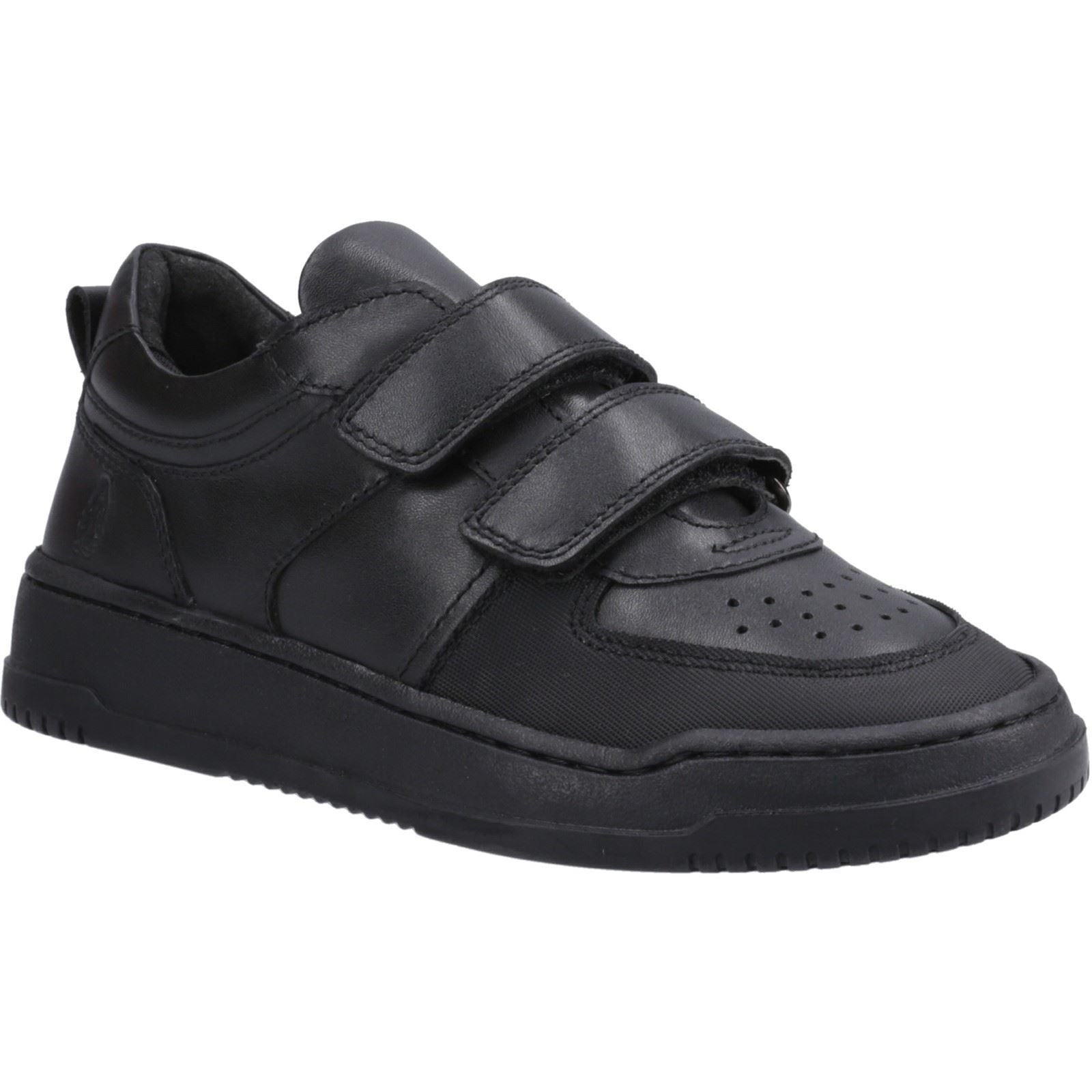 Hush Puppies Daxton Leder Jungen Schwarze Farbe Turnschuhe