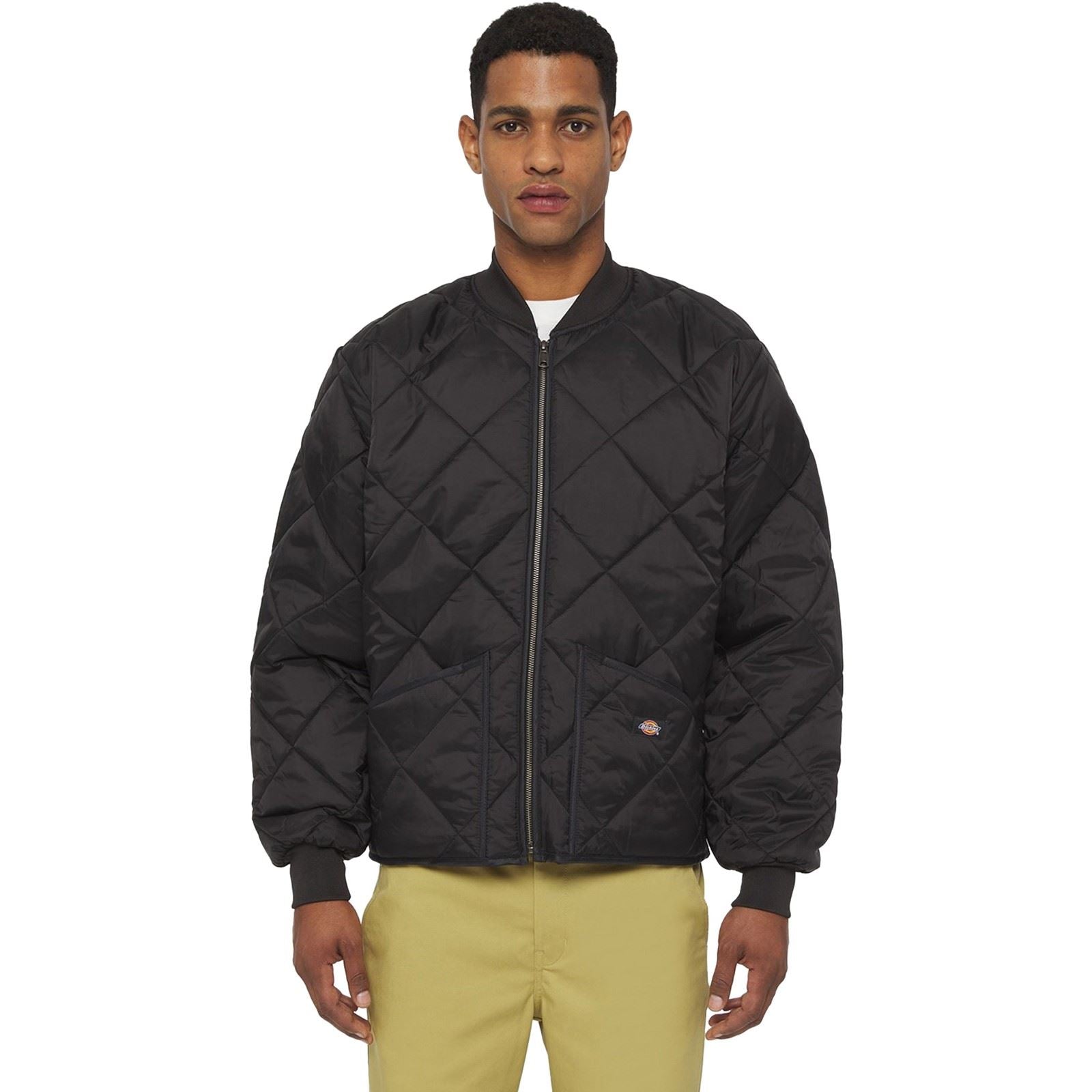 Dickies Diamond Herren Schwarze Farbe Steppjacke