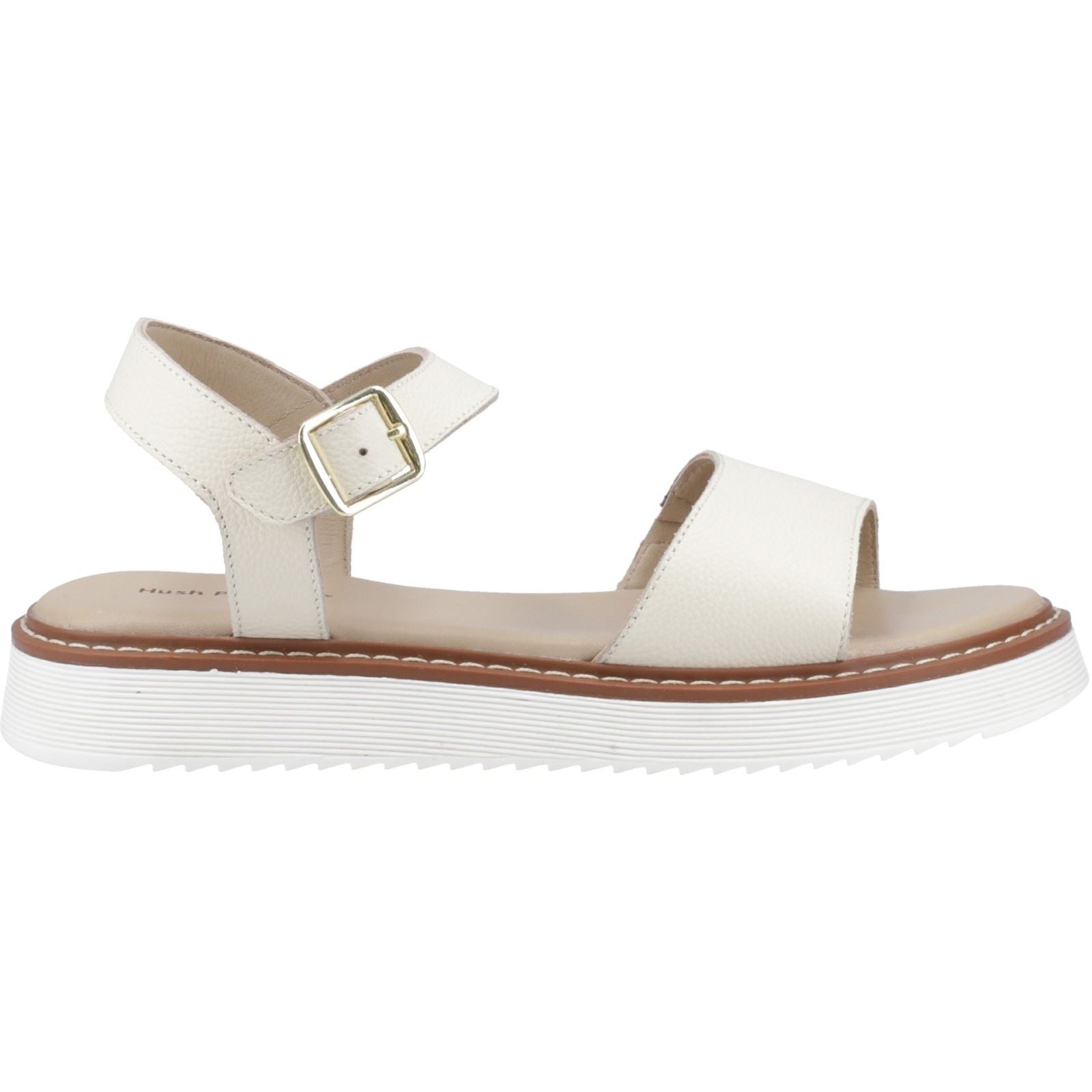 Hush Puppies Cassie Nubuk Damen Sandalen In Creme