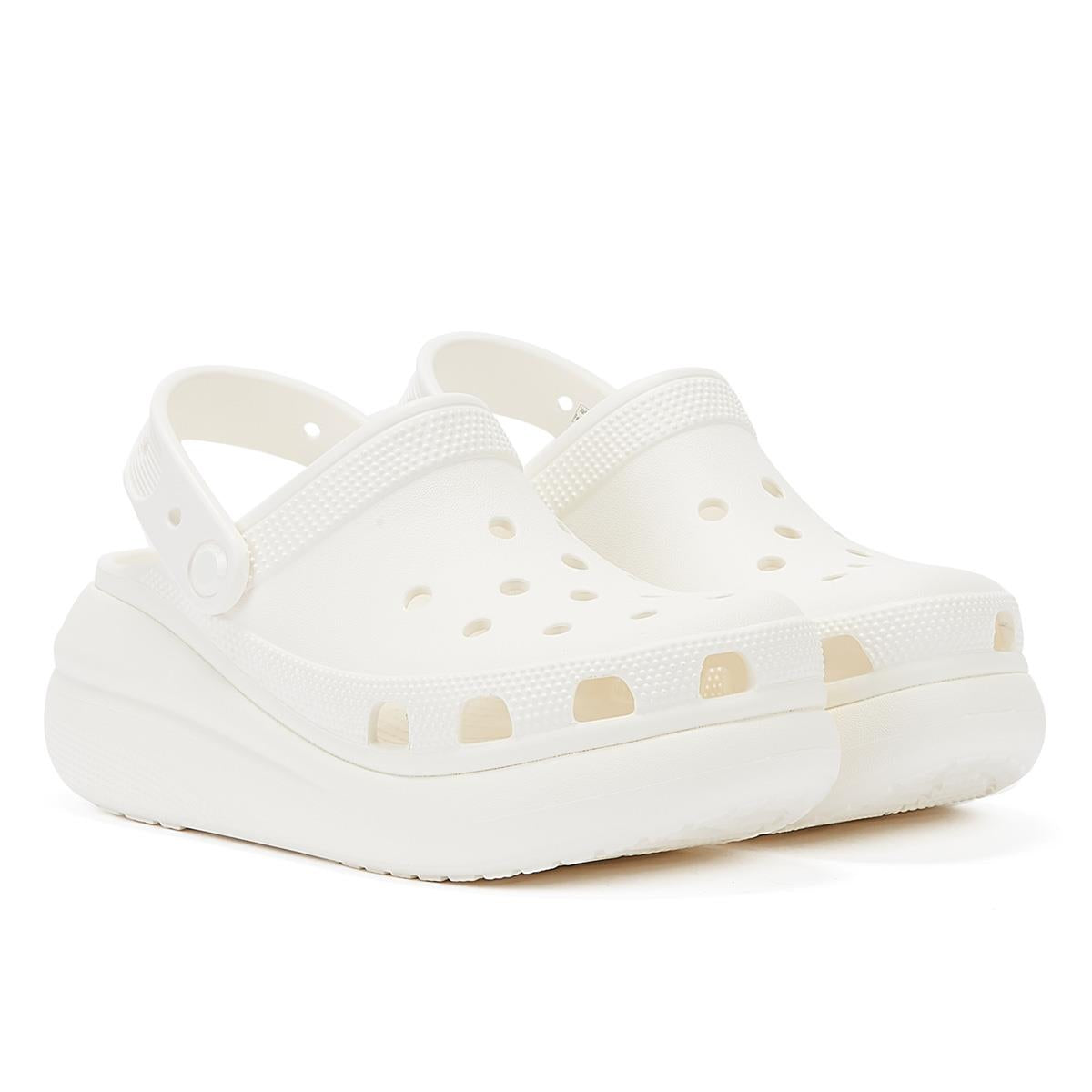 Crocs Classic Crush Clog Damen Weiß Sandale