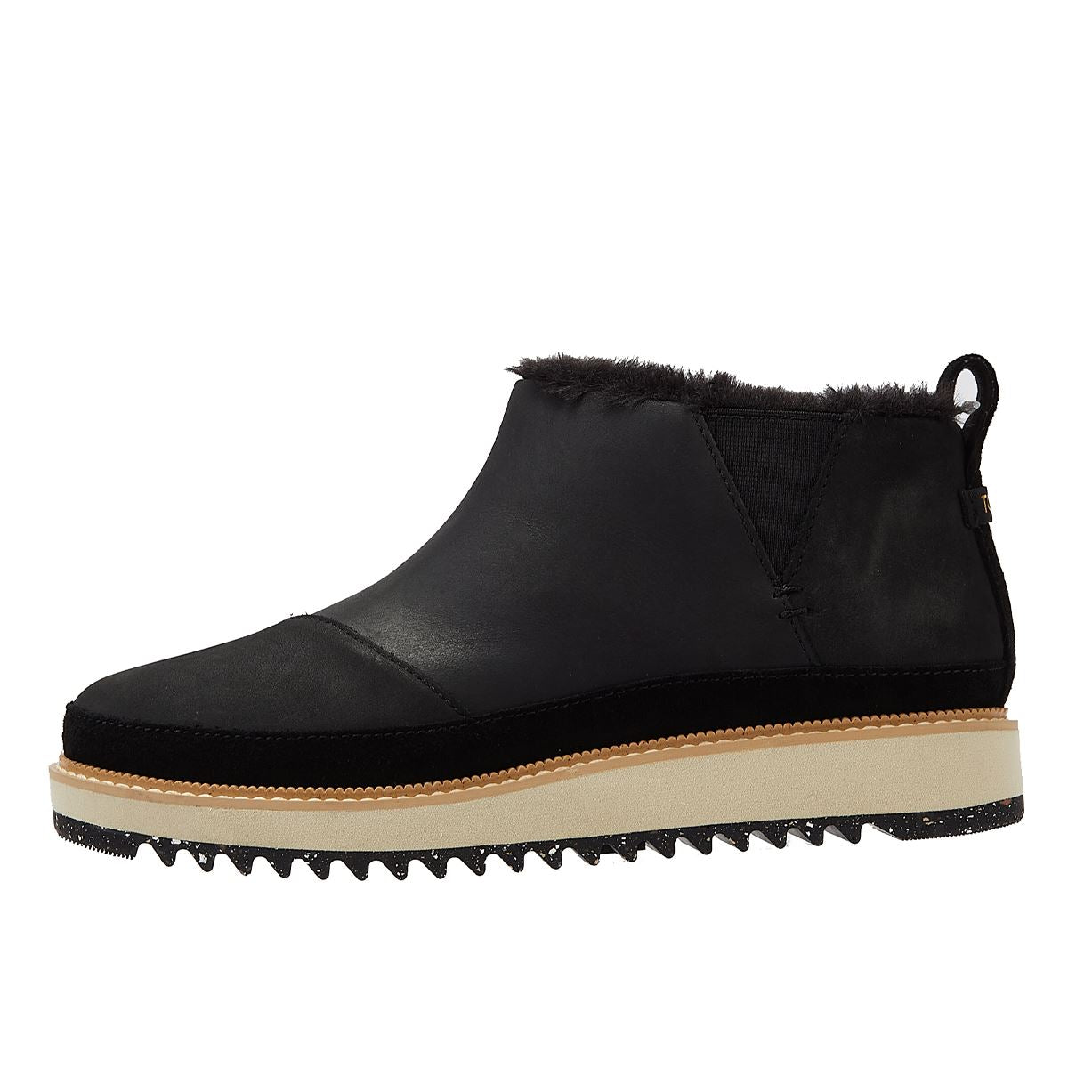 TOMS Marlo Damenstiefel Aus Schwarzem Geöltem Nubukleder