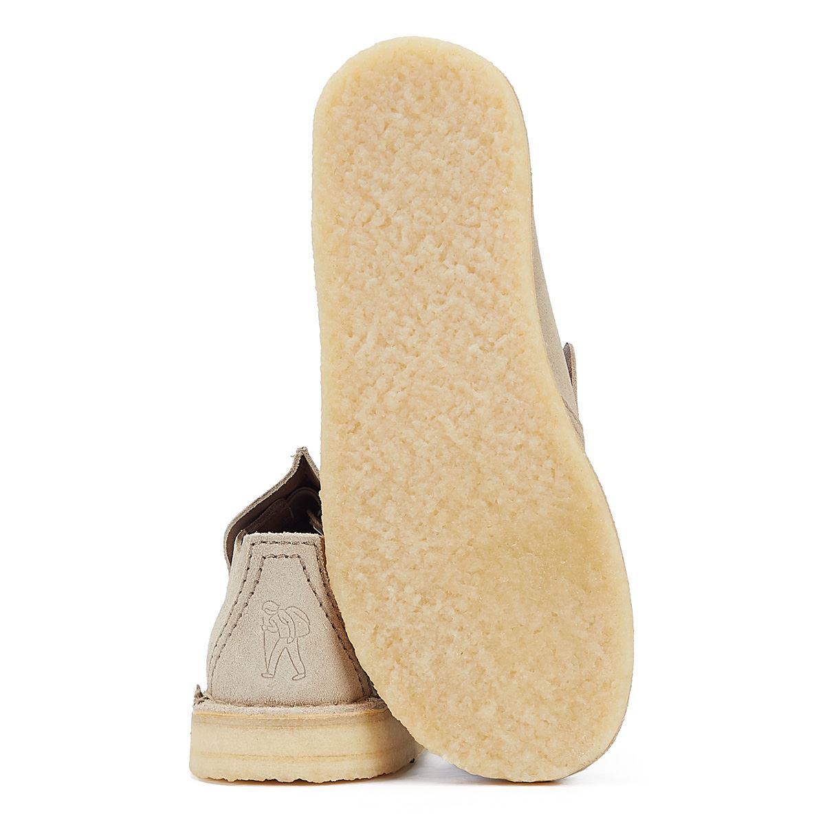 Clarks Originals Desert Mosier Herren-Wildleder-Mokassins In Sandfarben