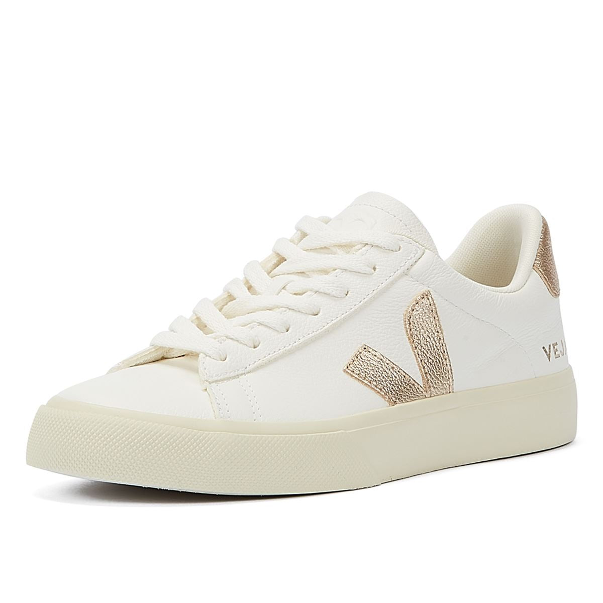Veja Campo Platine Damen Sneaker Weiß/Gold