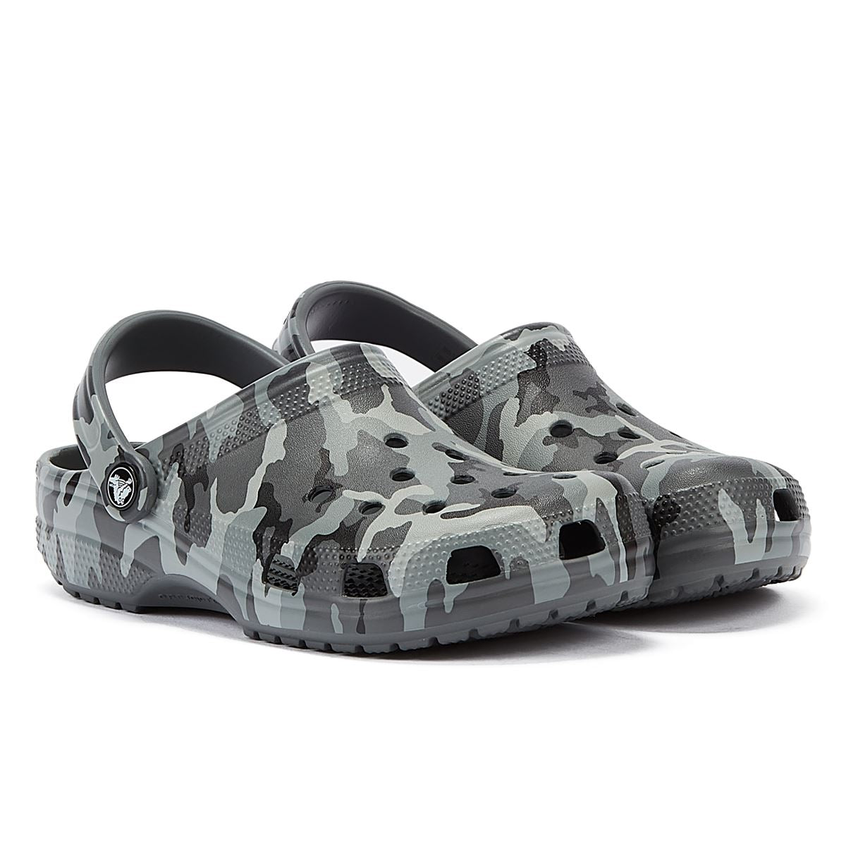 Crocs Classic Gedruckt Camo Clog Grau Sandale