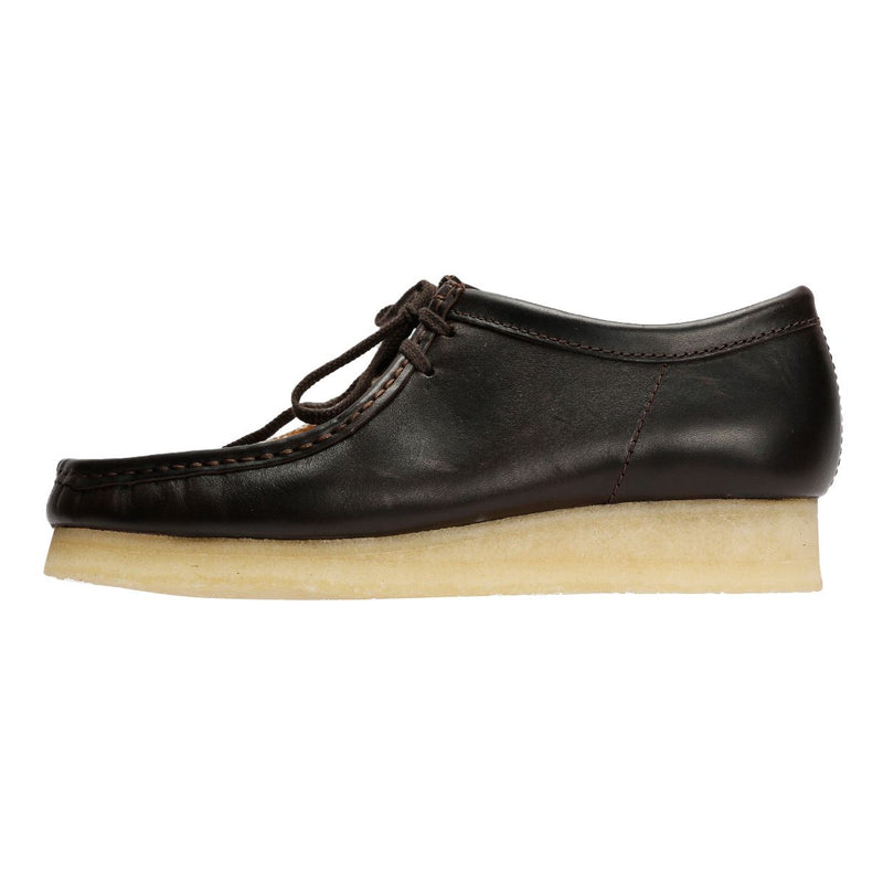Clarks Originals Wallabee Cow Print Herren Schnürschuhe Aus Braunem Leder