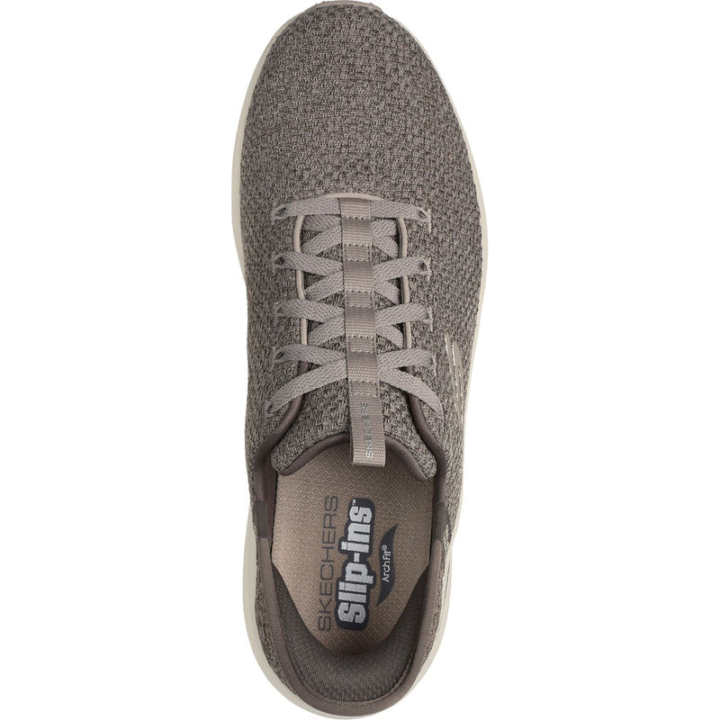 Skechers Arch Fit 2.0 Look Ahead Textile Herren Sneaker In Taupe