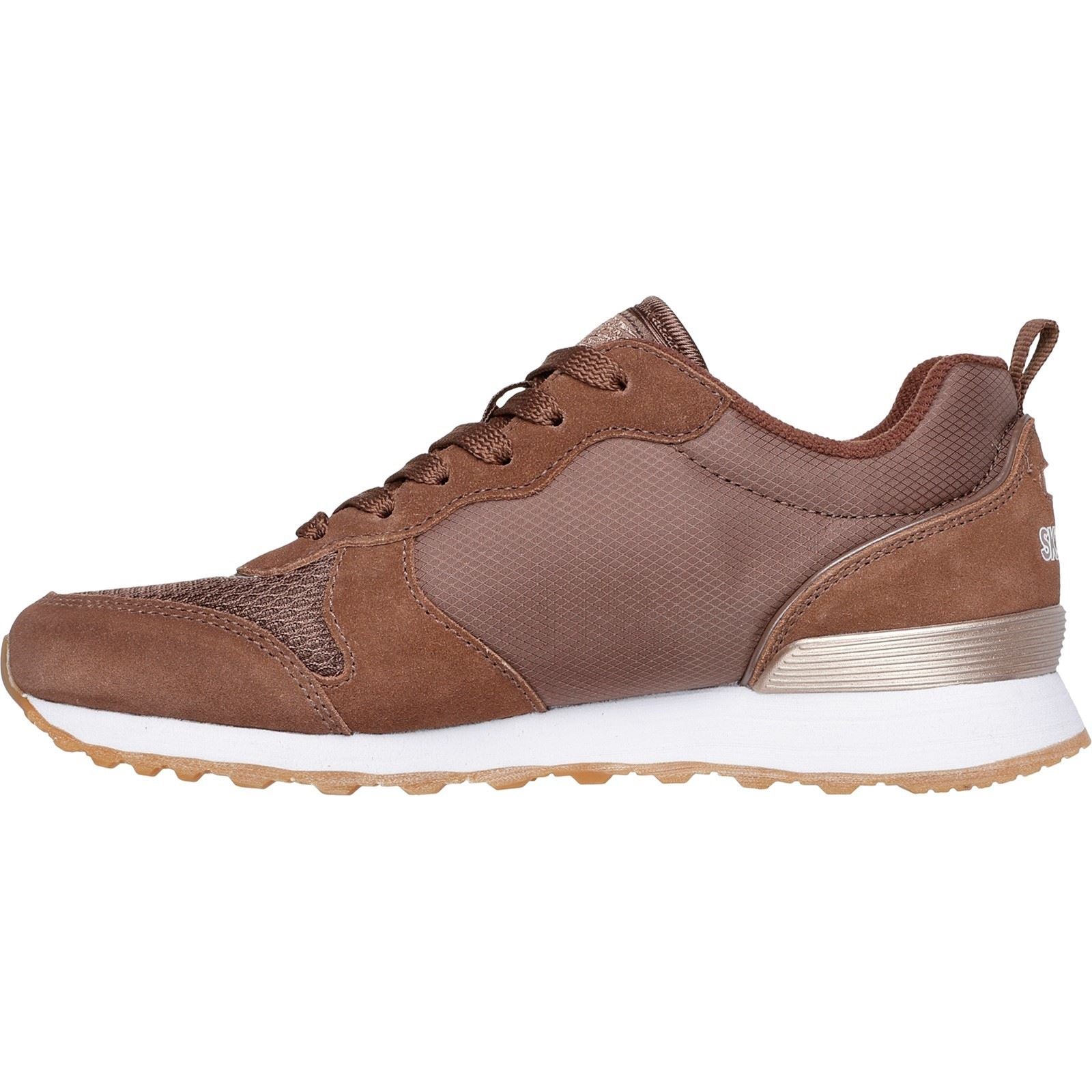 Skechers OG 85 Goldn Gurl Leder Damenschokolade Sneakers