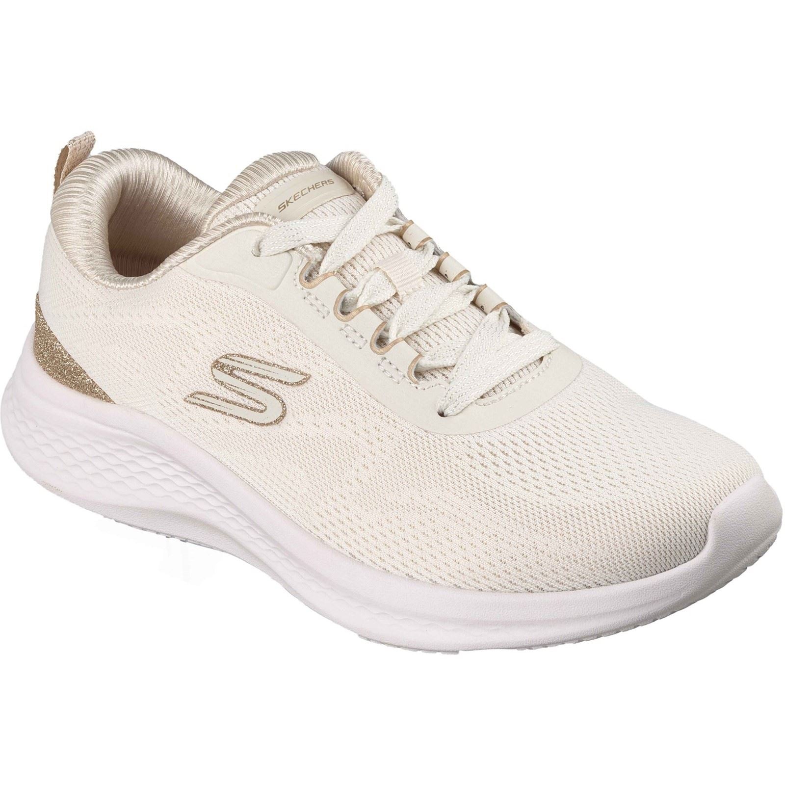 Skechers Skech-Lite Pro 2.0 Polyester Damen Natural/Gold Sneaker
