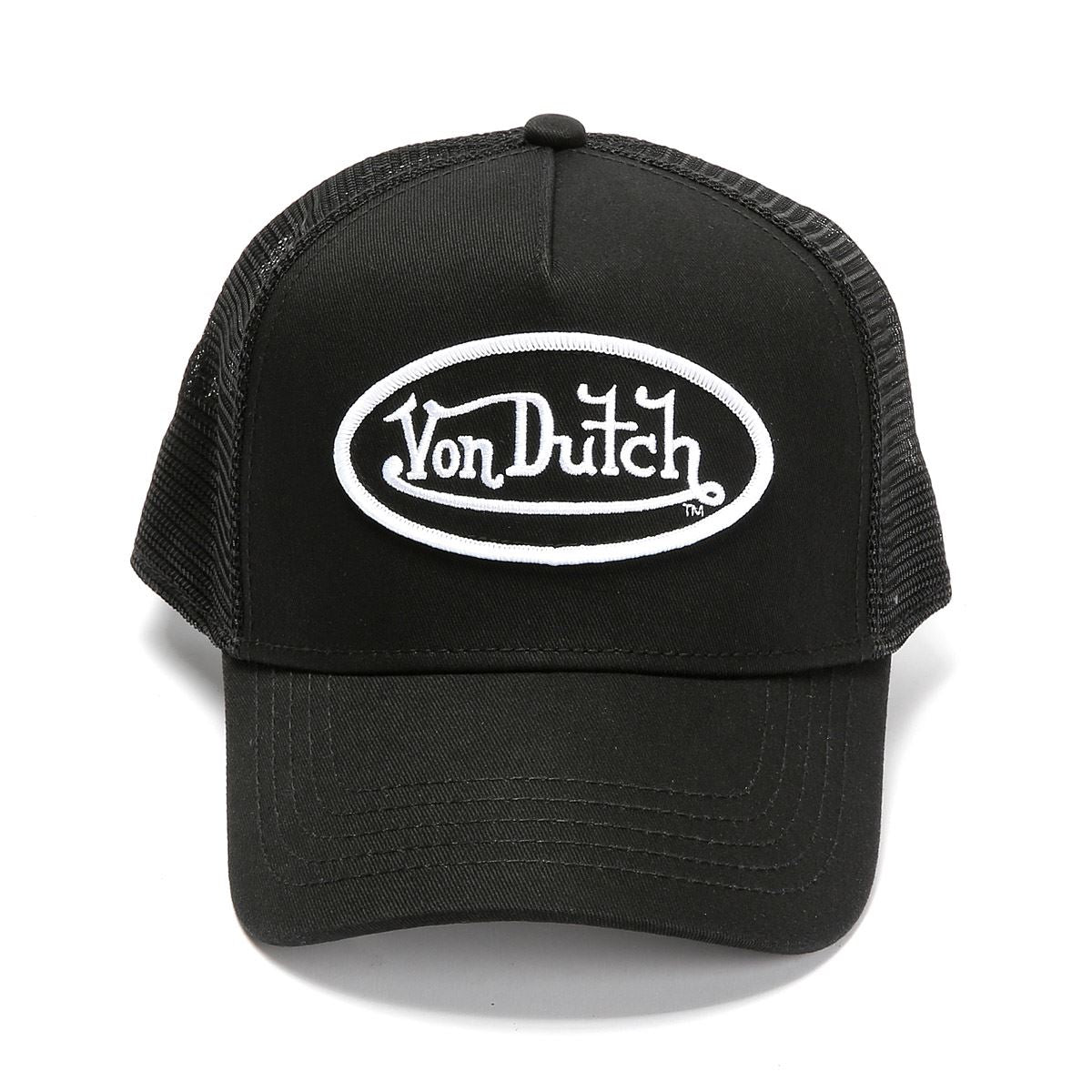 Von Dutch Staple Trucker Baumwollneue schwarze Kappen