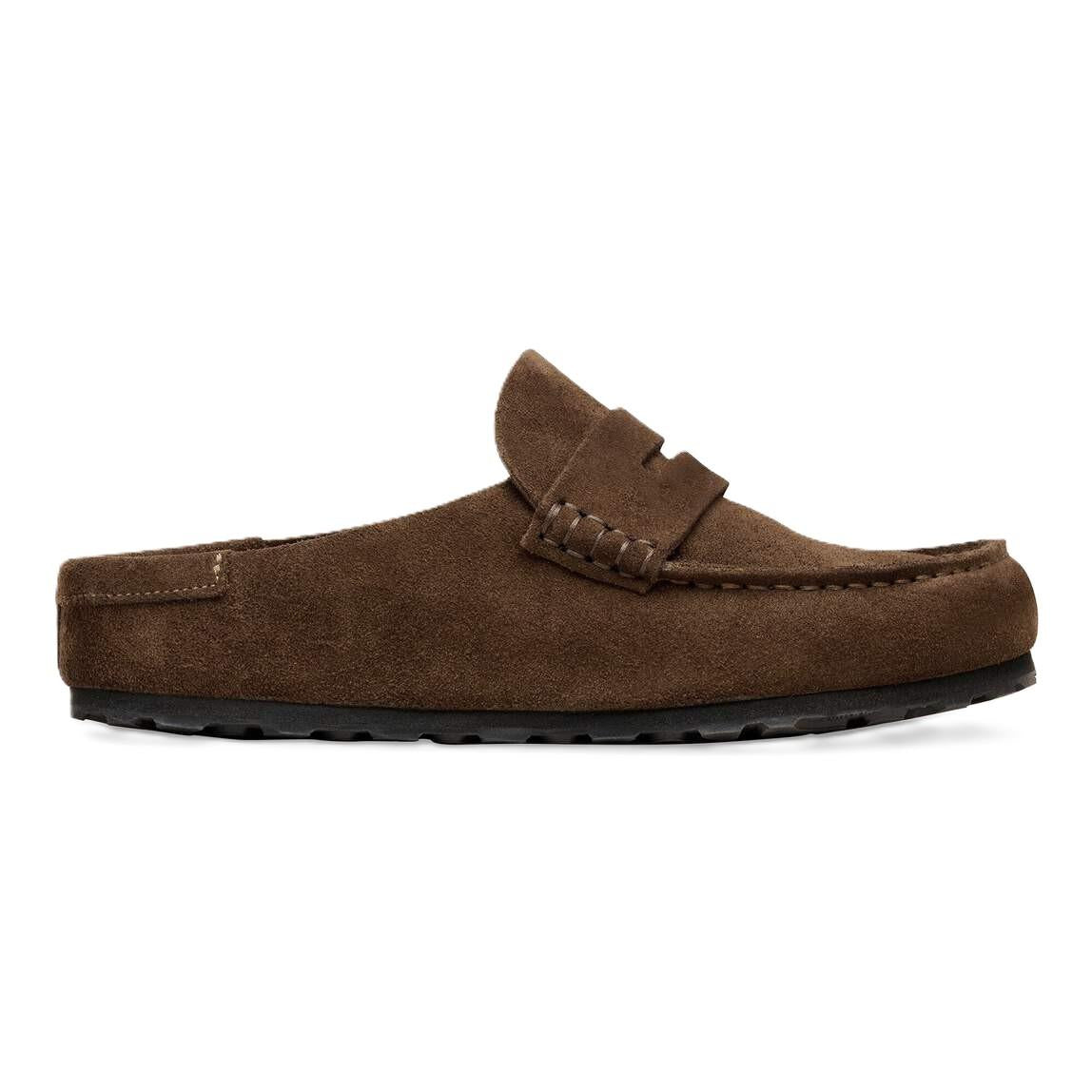 Birkenstock Naples Wildlederbraune Clogs