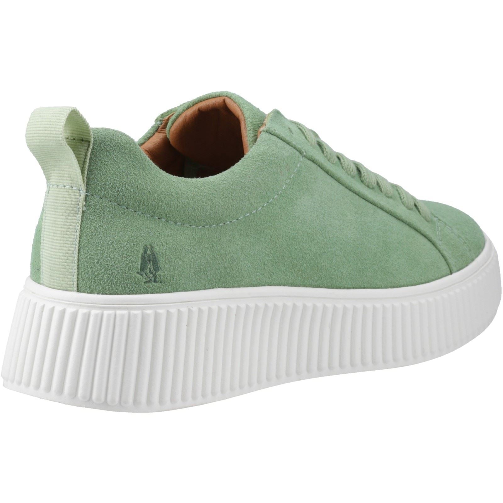 Hush Puppies Harlow Suede Damen Sneakers Aus Wildleder In Grün
