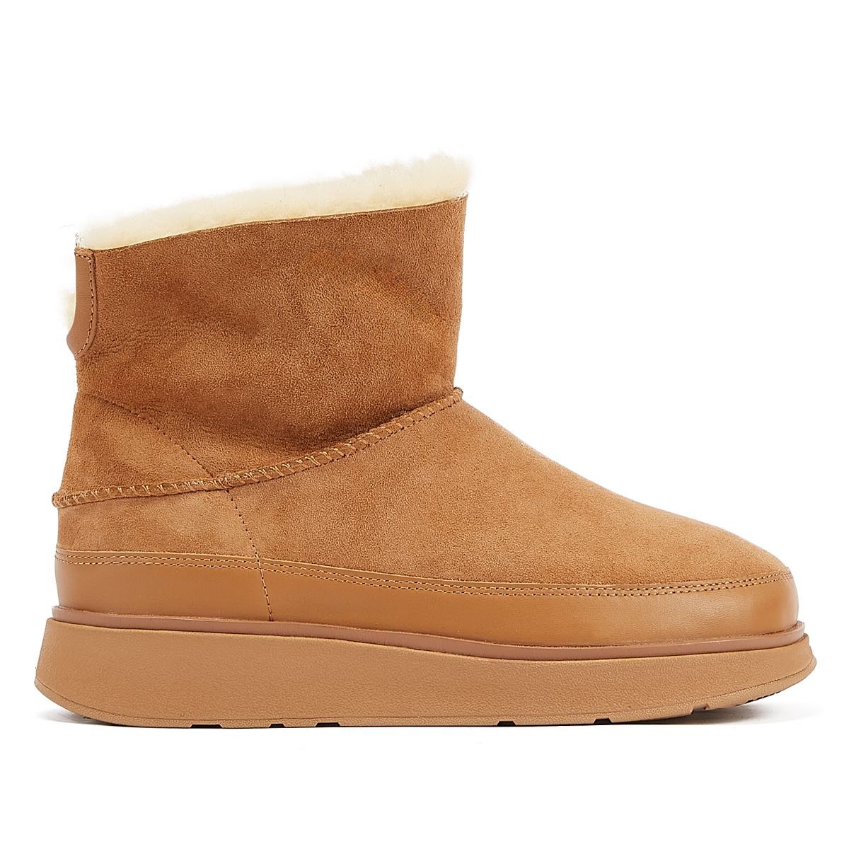 FitFlop Shearling Damen Stiefel In Beige