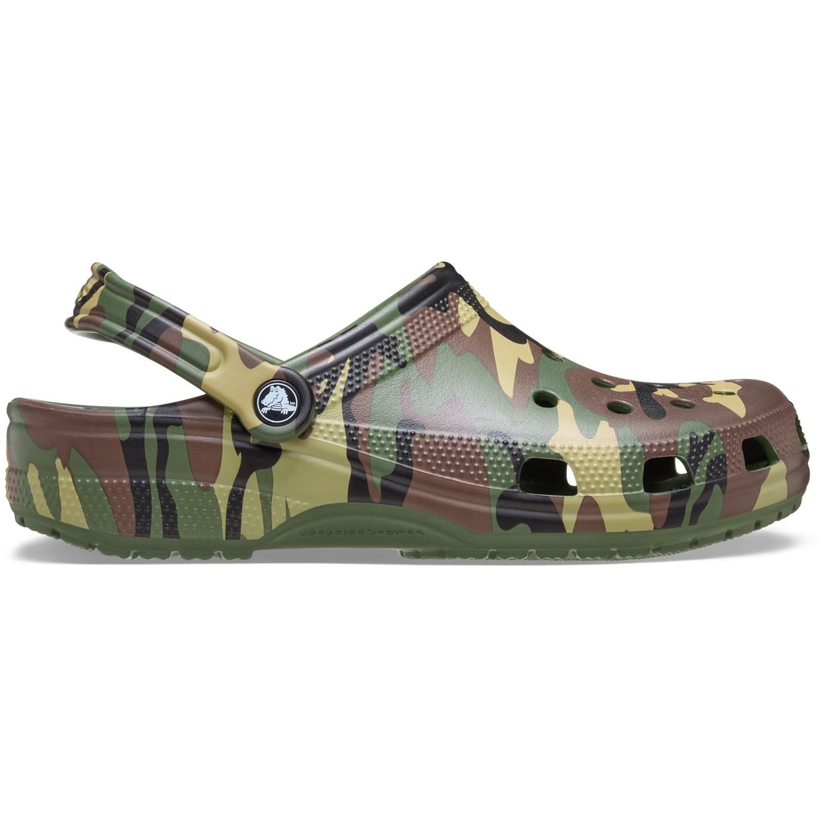 Crocs Classic Camouflage Eva Herren Clogs In Armeegrün
