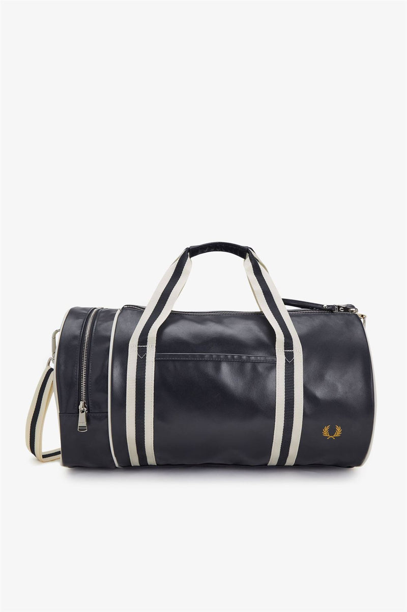 Fred Perry Classic Barrel Polyester Navy/Ecru Cross Bag