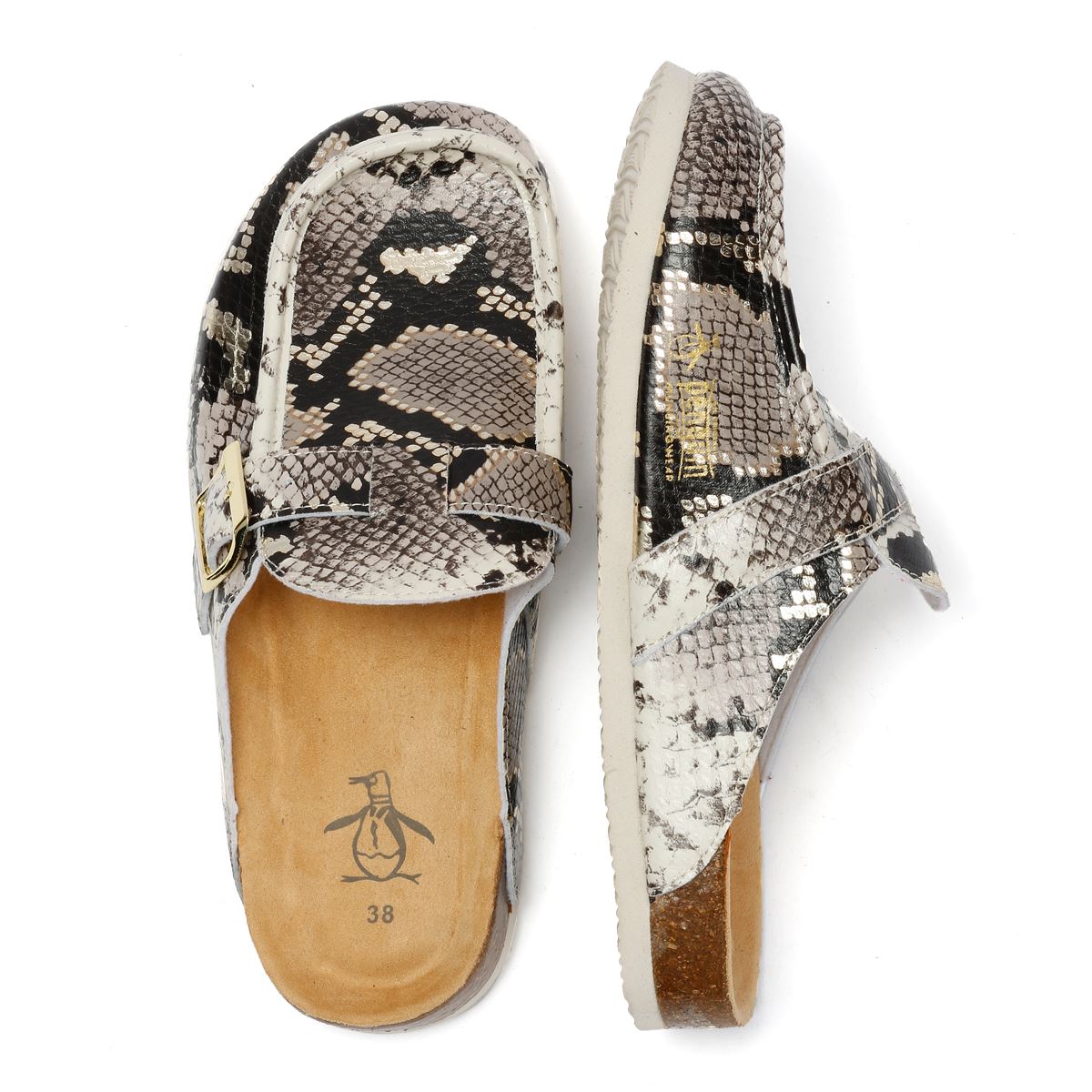 Penguin Preema Damen Graue Clogs