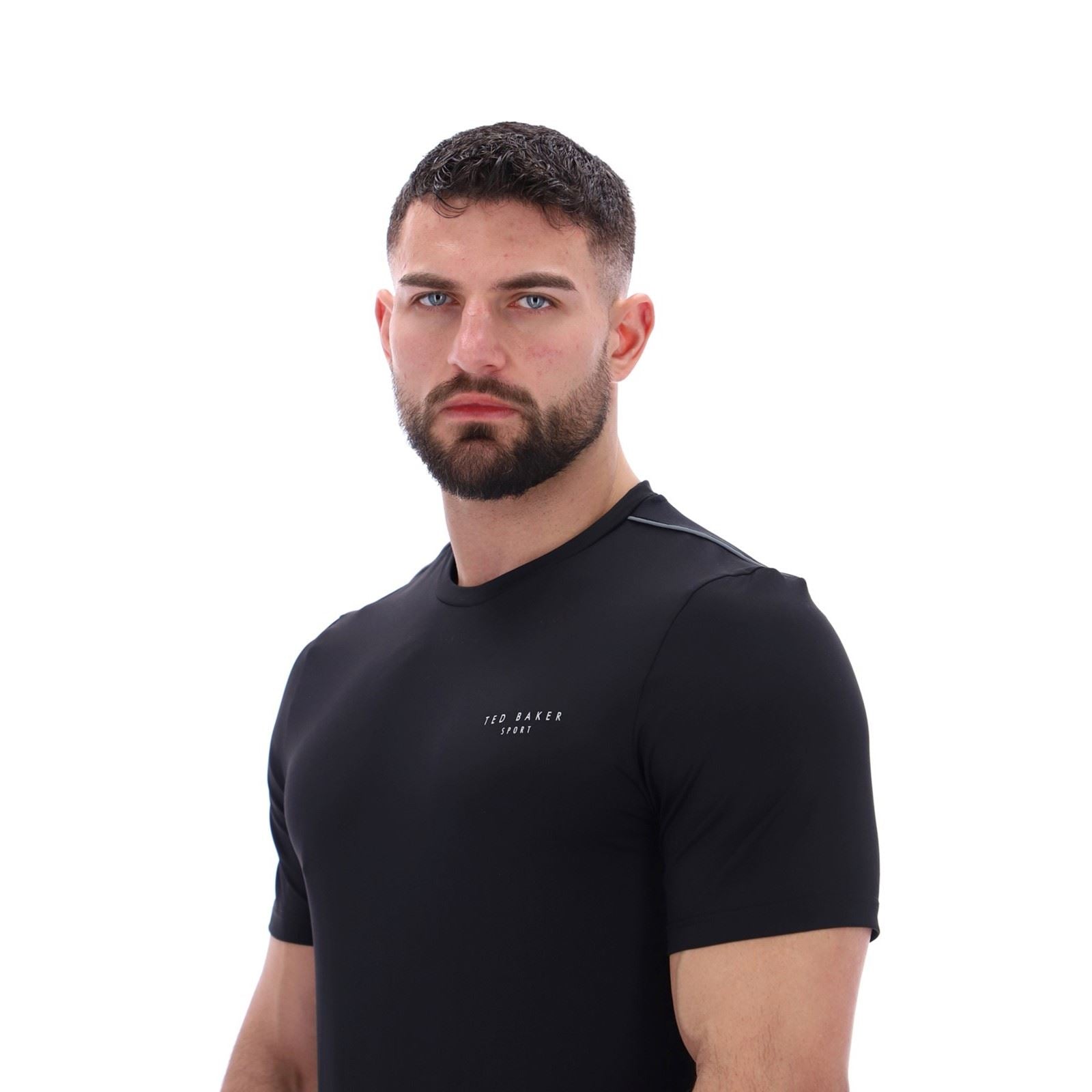 Ted Baker SAM TBMTS2635 Polyester Herren Schwarze Farbe Sport-T-Shirts